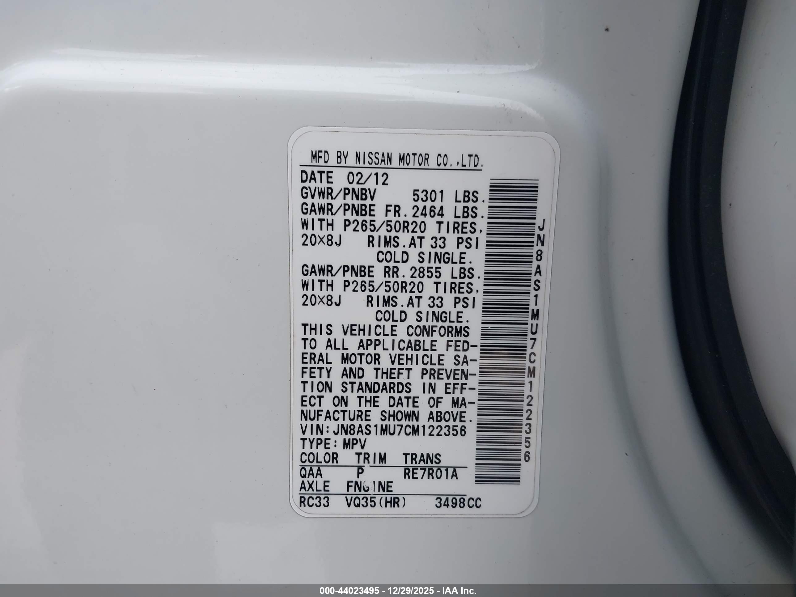 INFINITI FX35 image 9