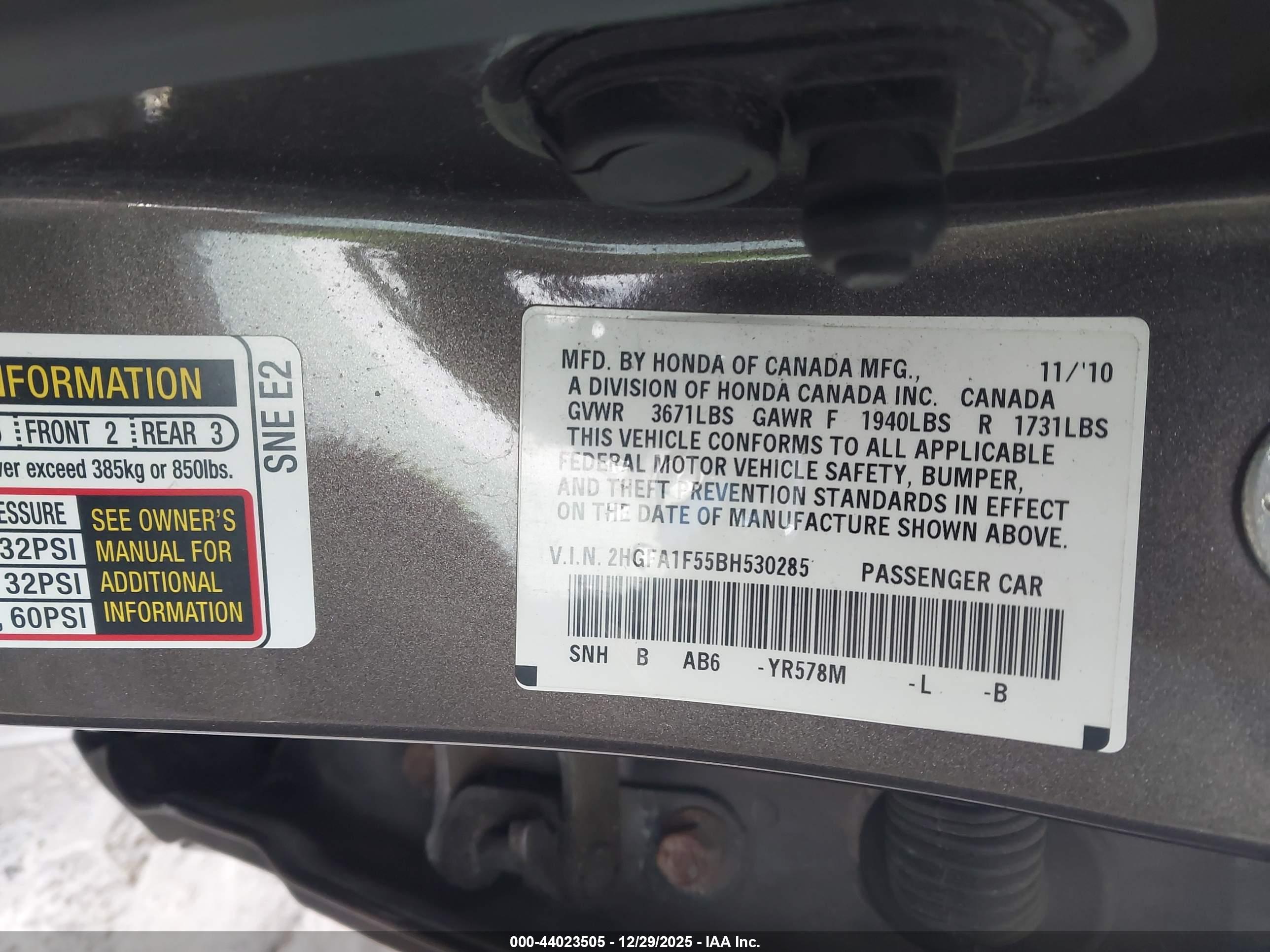 HONDA CIVIC image 9