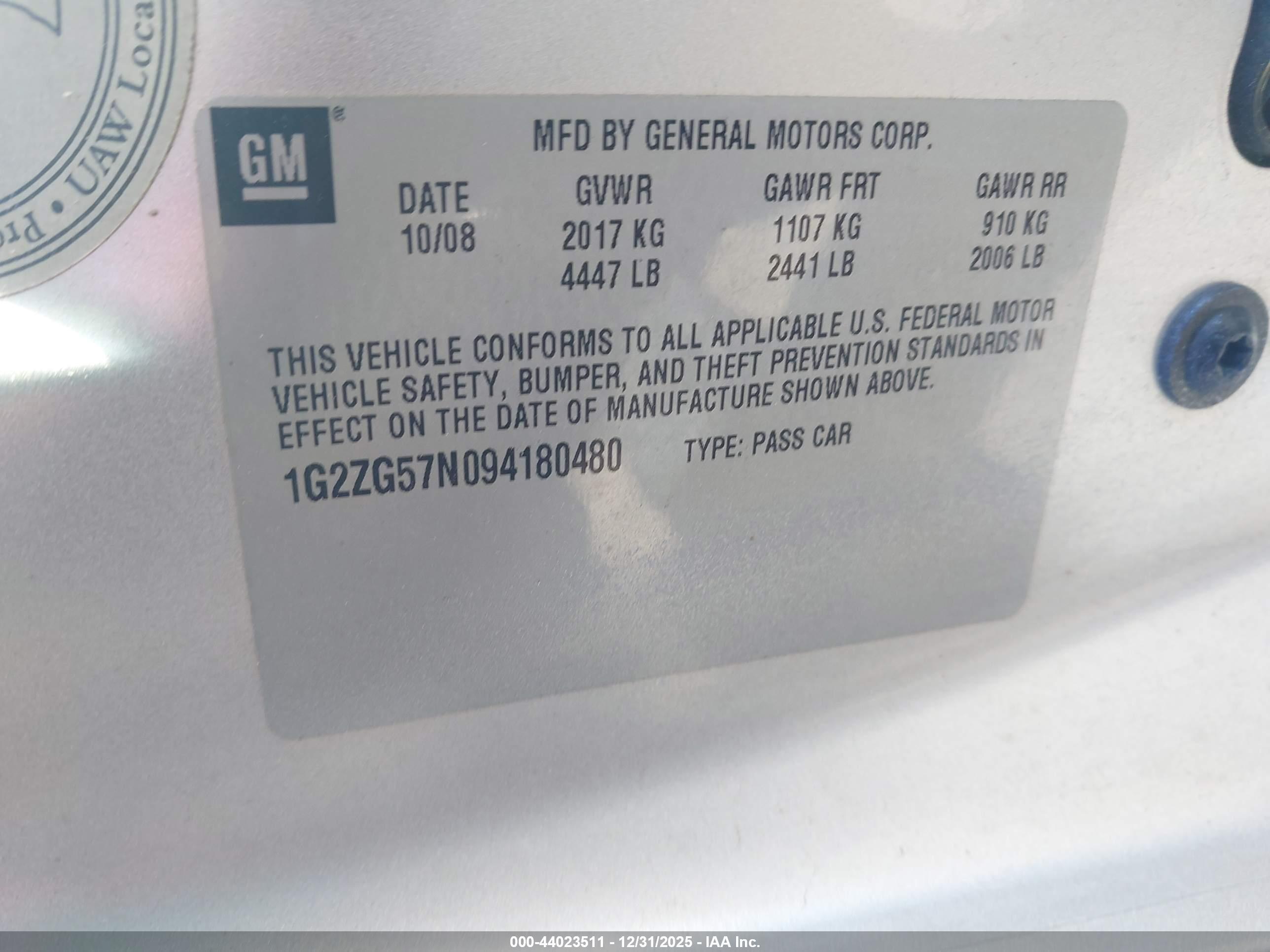 PONTIAC G6 image 9