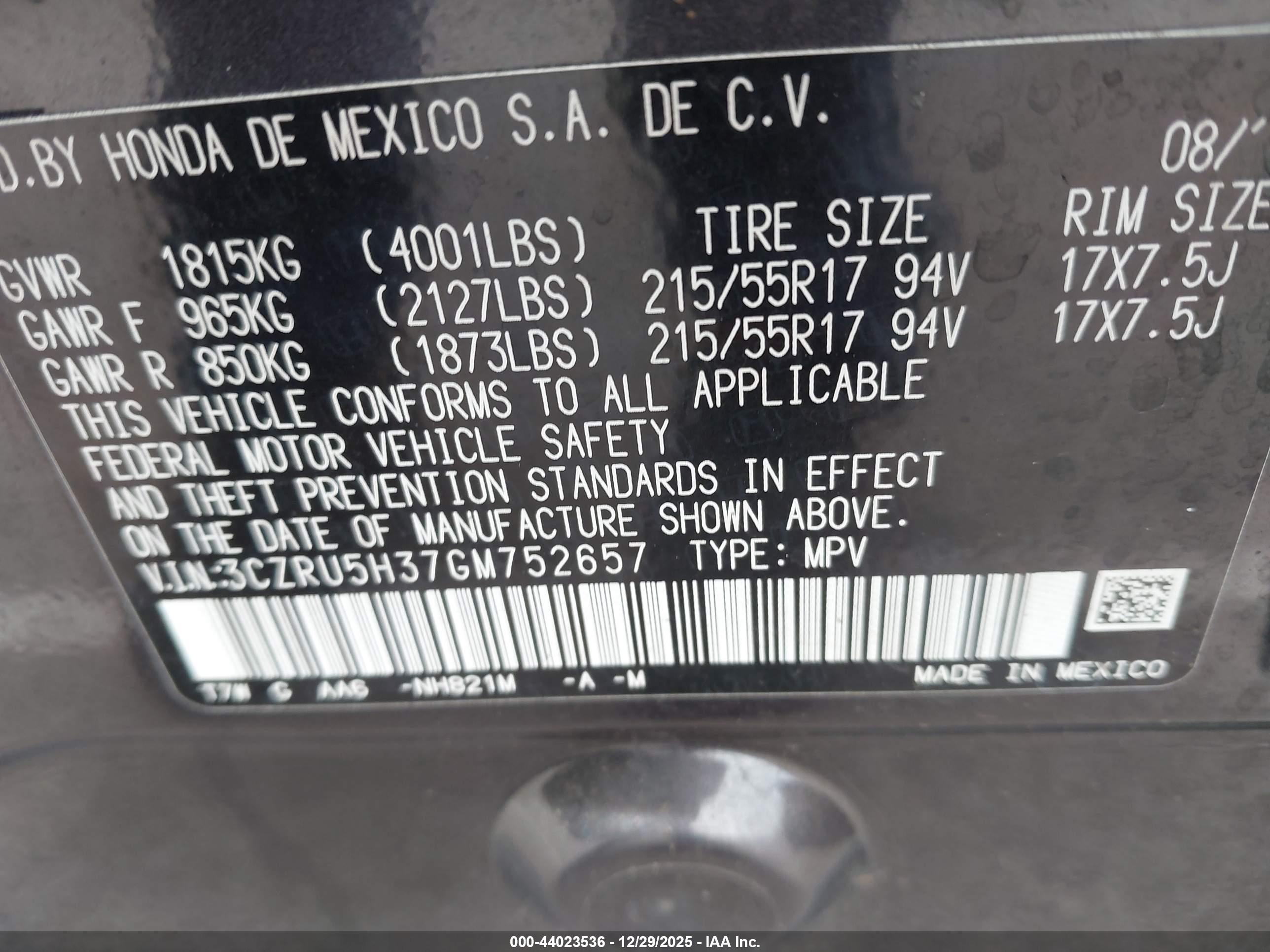 HONDA HR-V image 9
