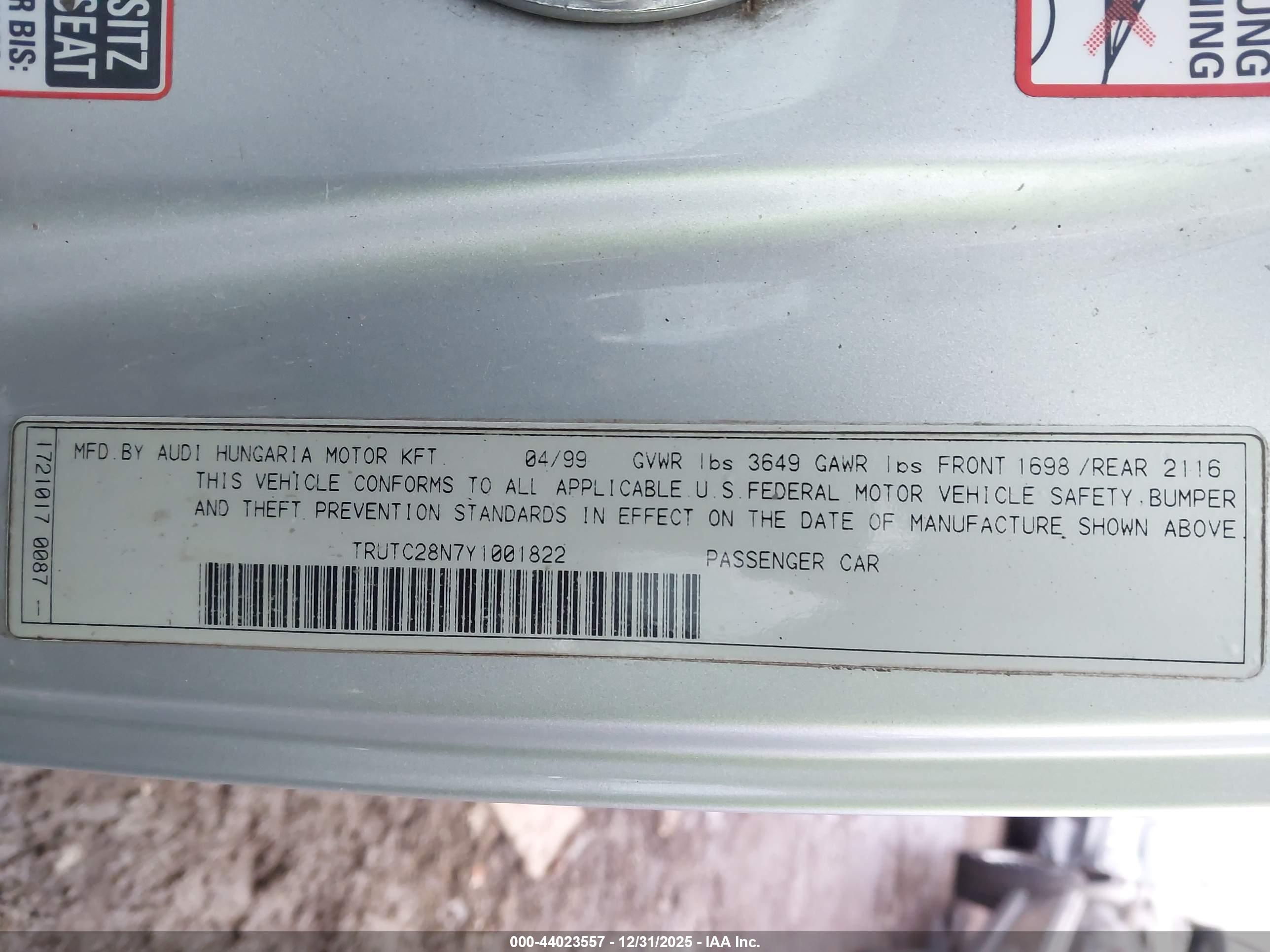 AUDI TT image 9