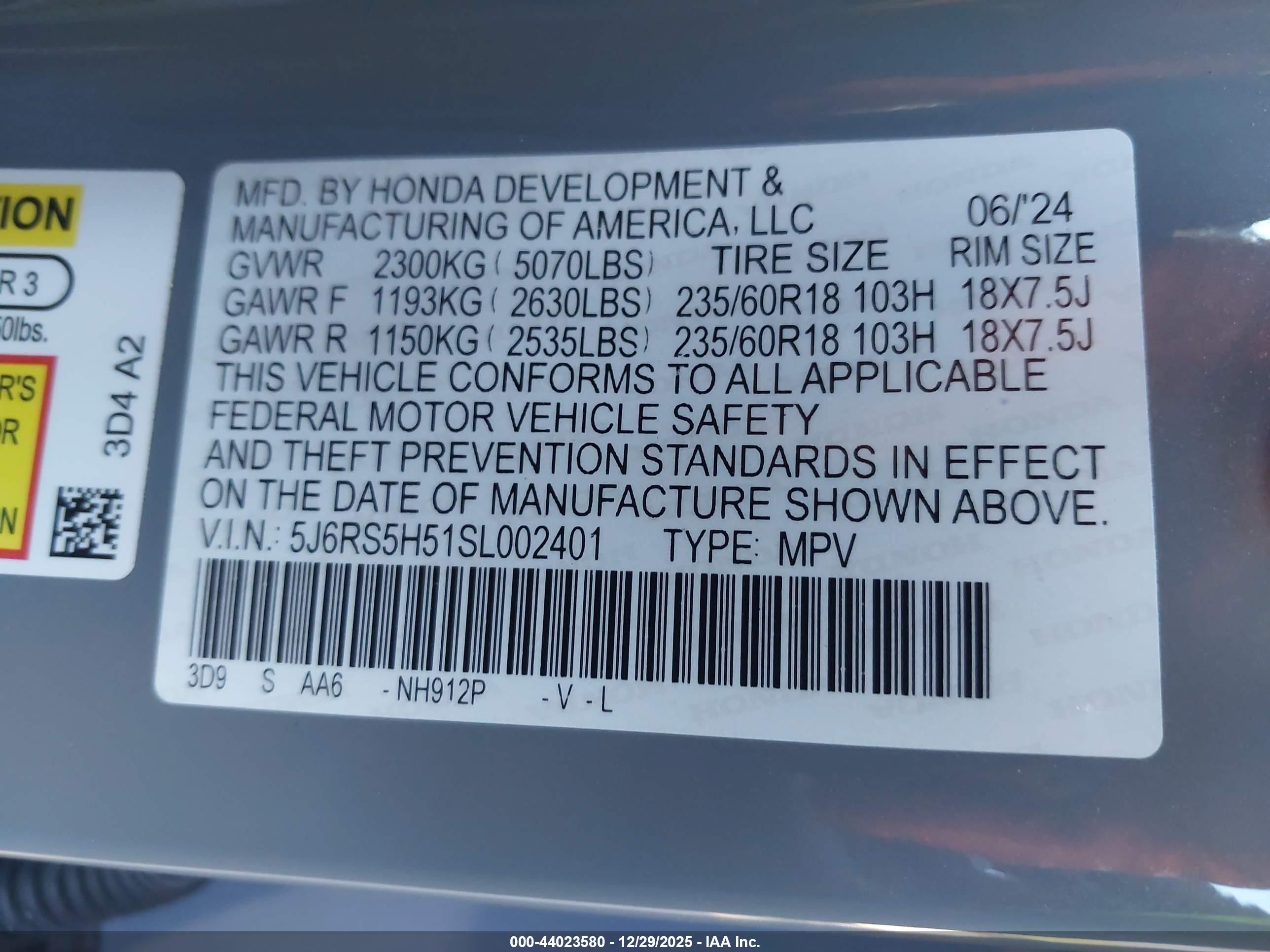 HONDA CR-V image 9