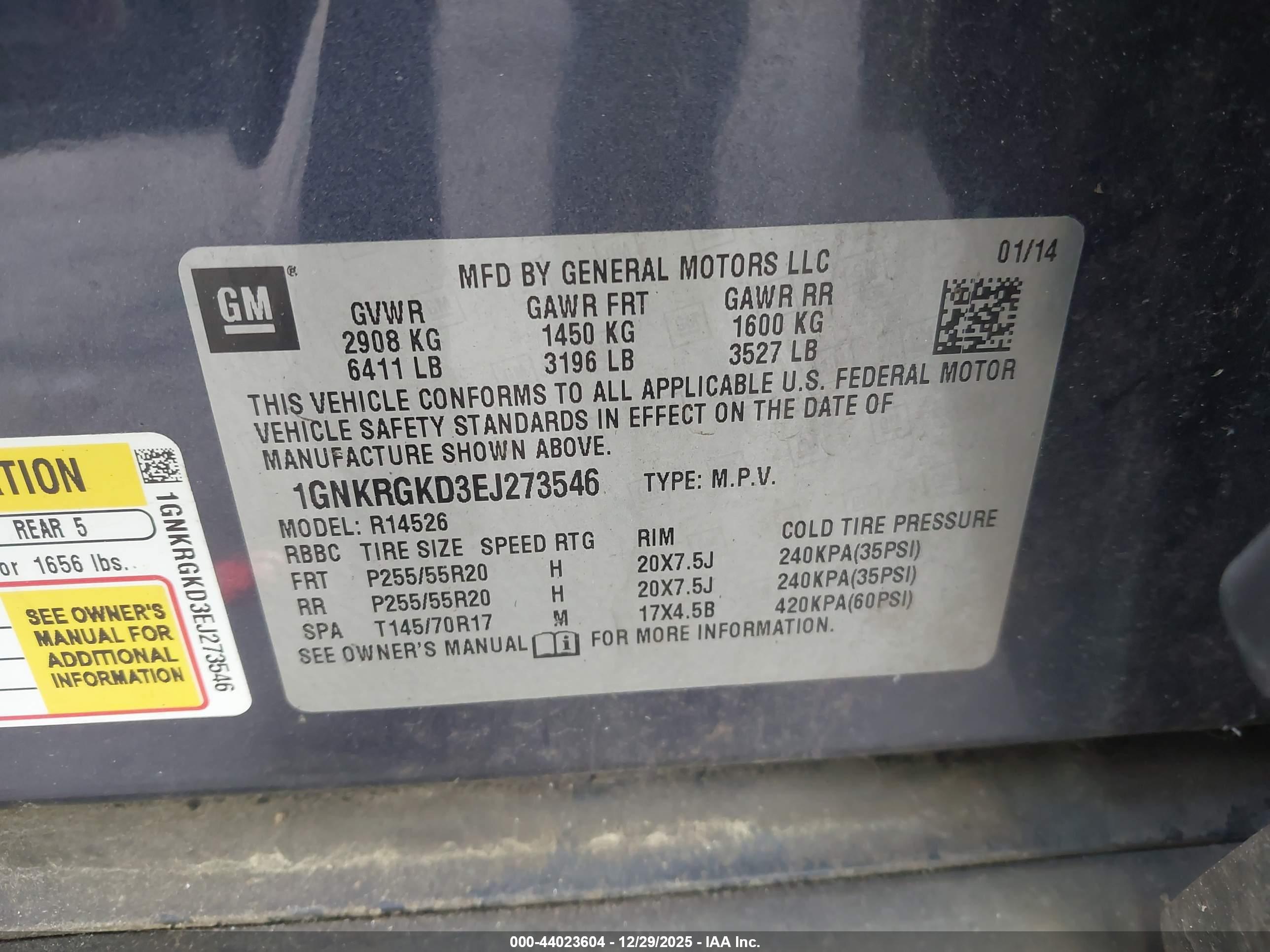 CHEVROLET TRAVERSE image 9