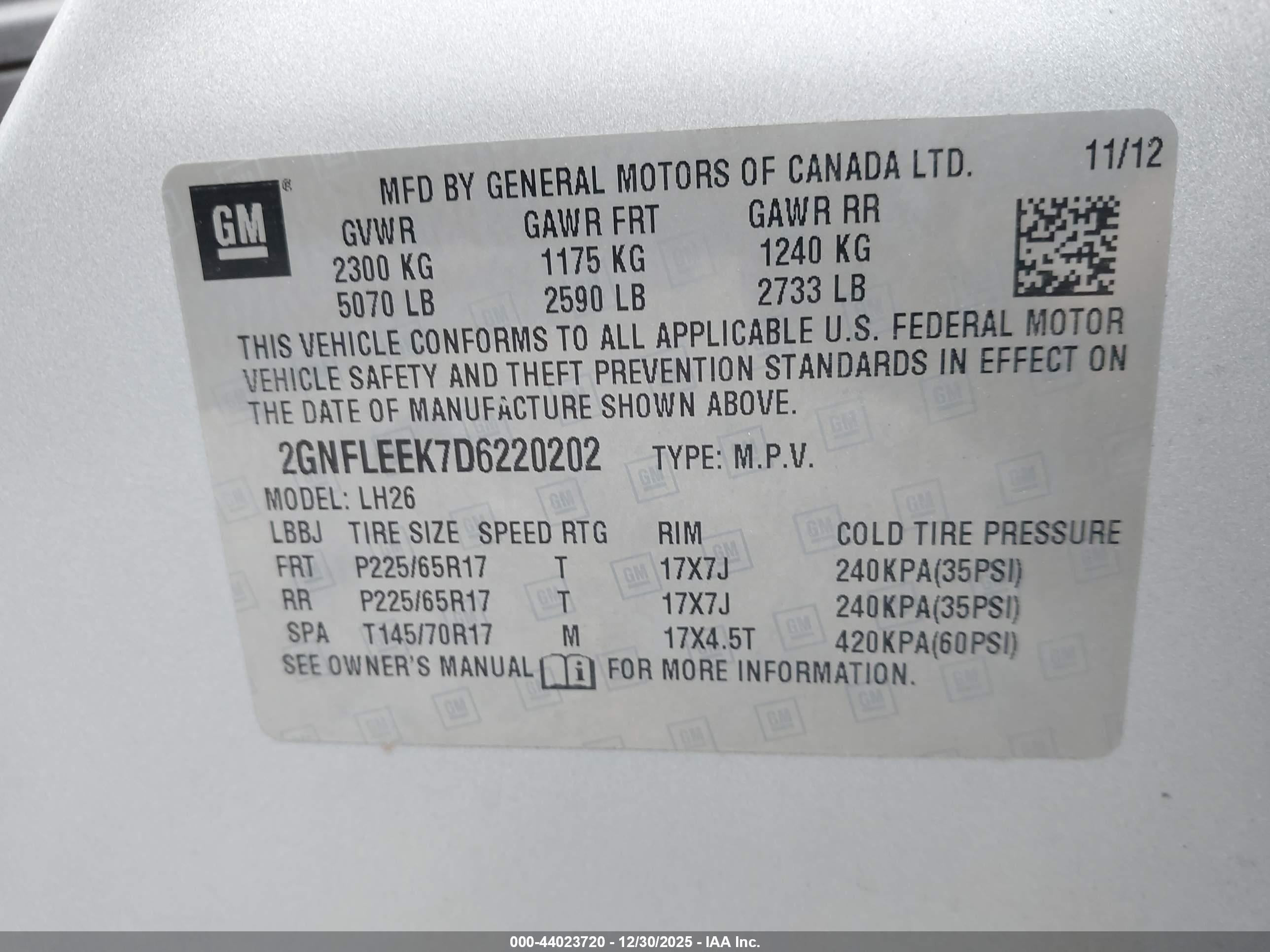 CHEVROLET EQUINOX image 9