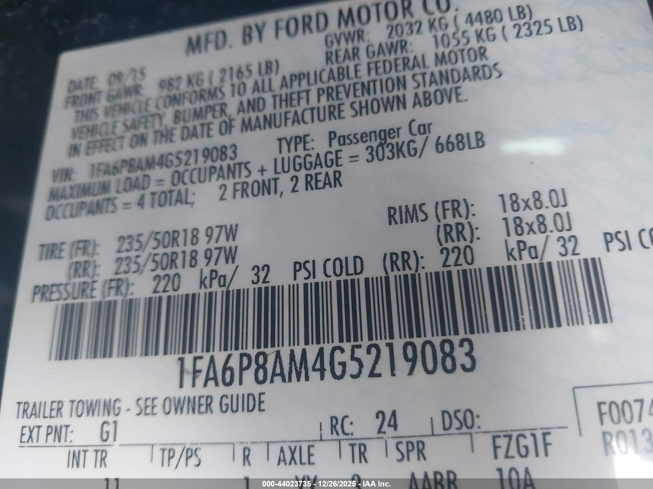 FORD MUSTANG image 9