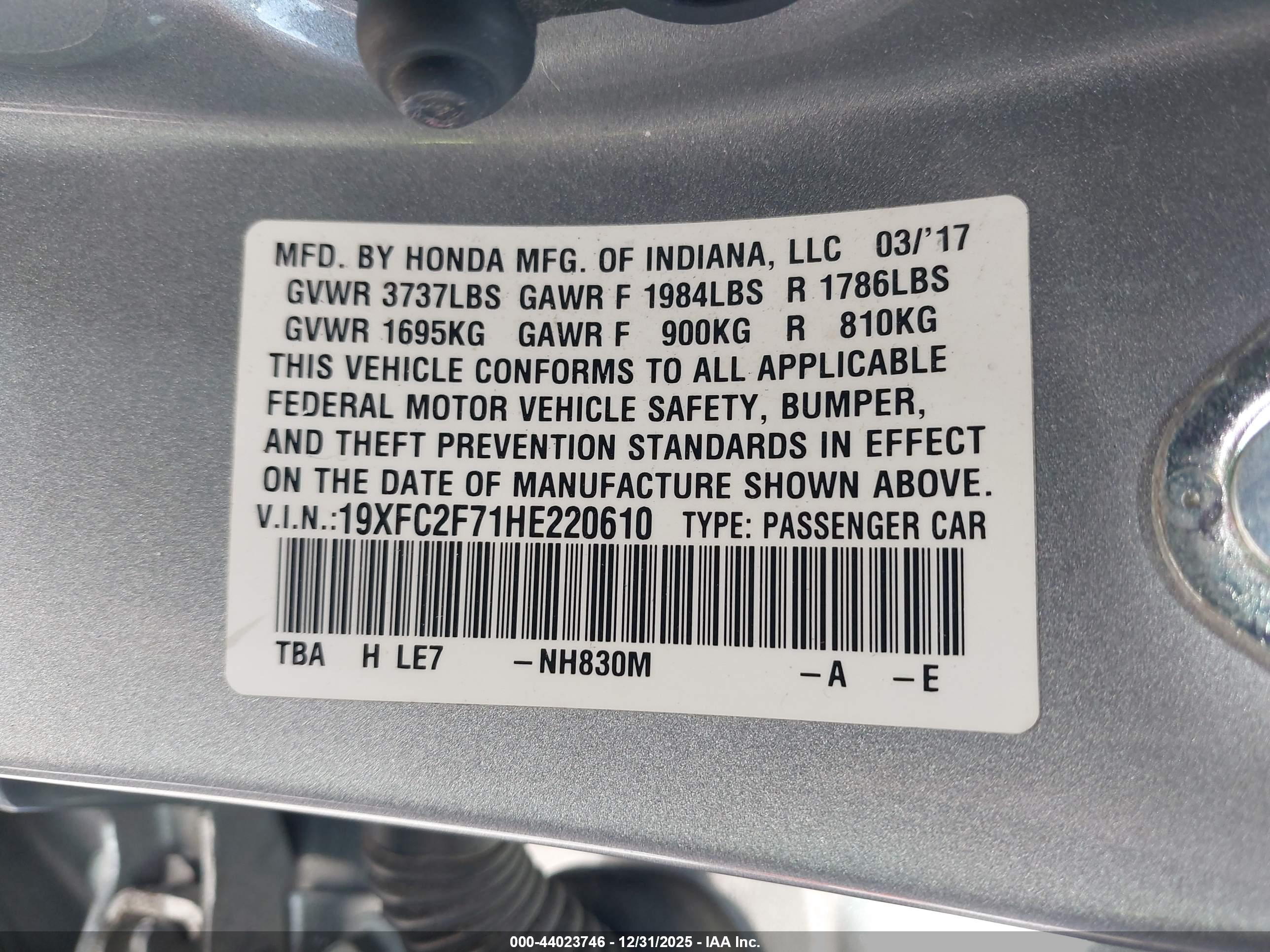 HONDA CIVIC image 9