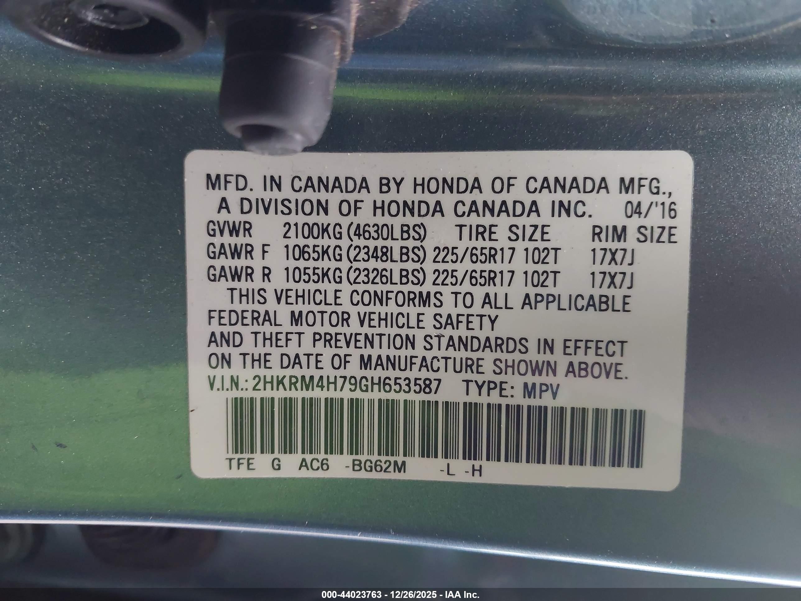 HONDA CR-V image 9