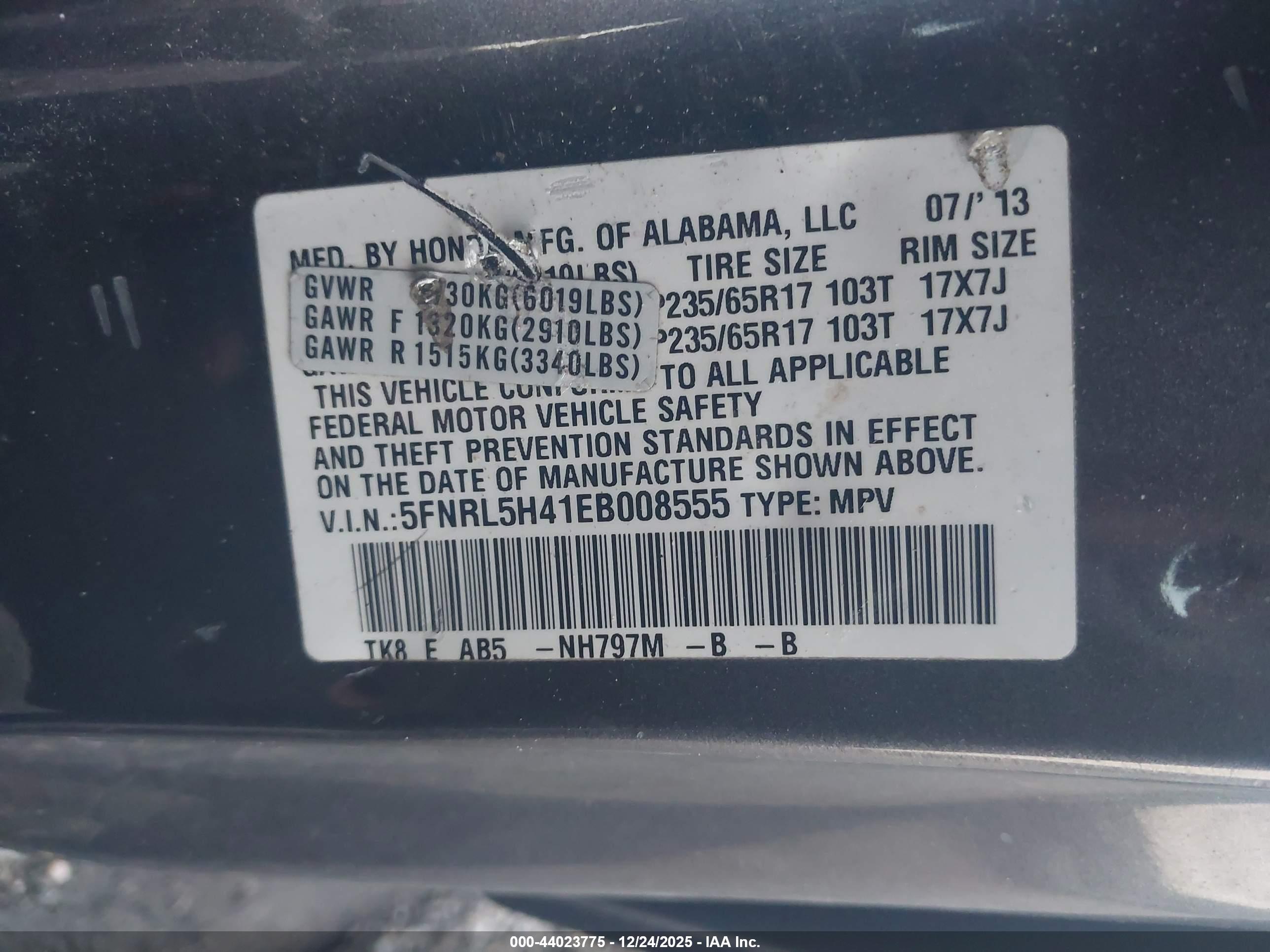 HONDA ODYSSEY image 9