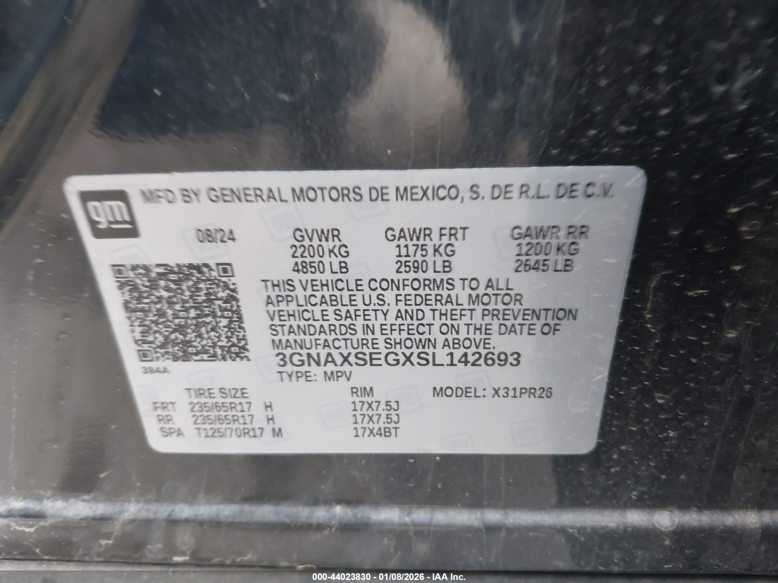 CHEVROLET EQUINOX image 9