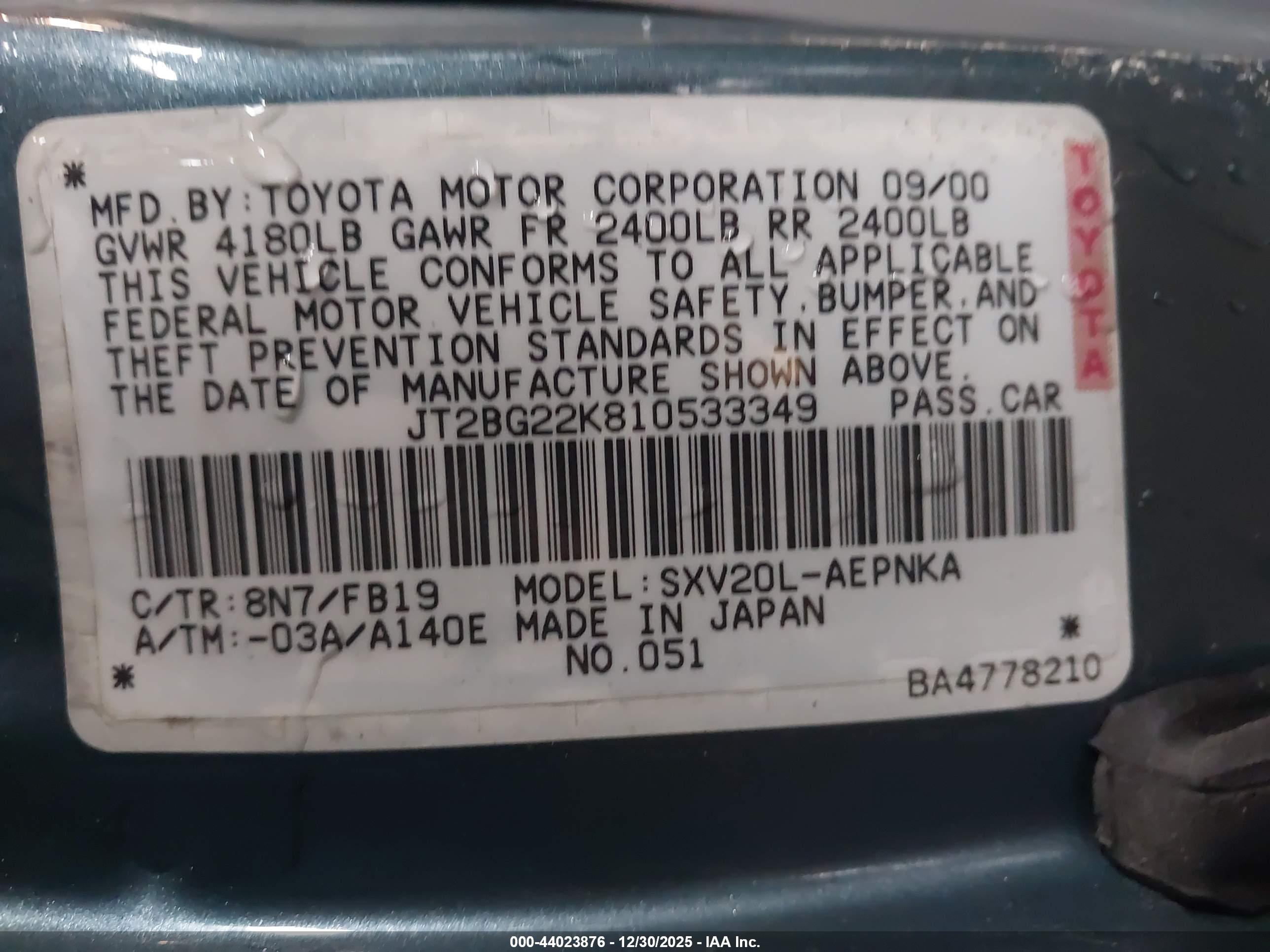 TOYOTA CAMRY image 9