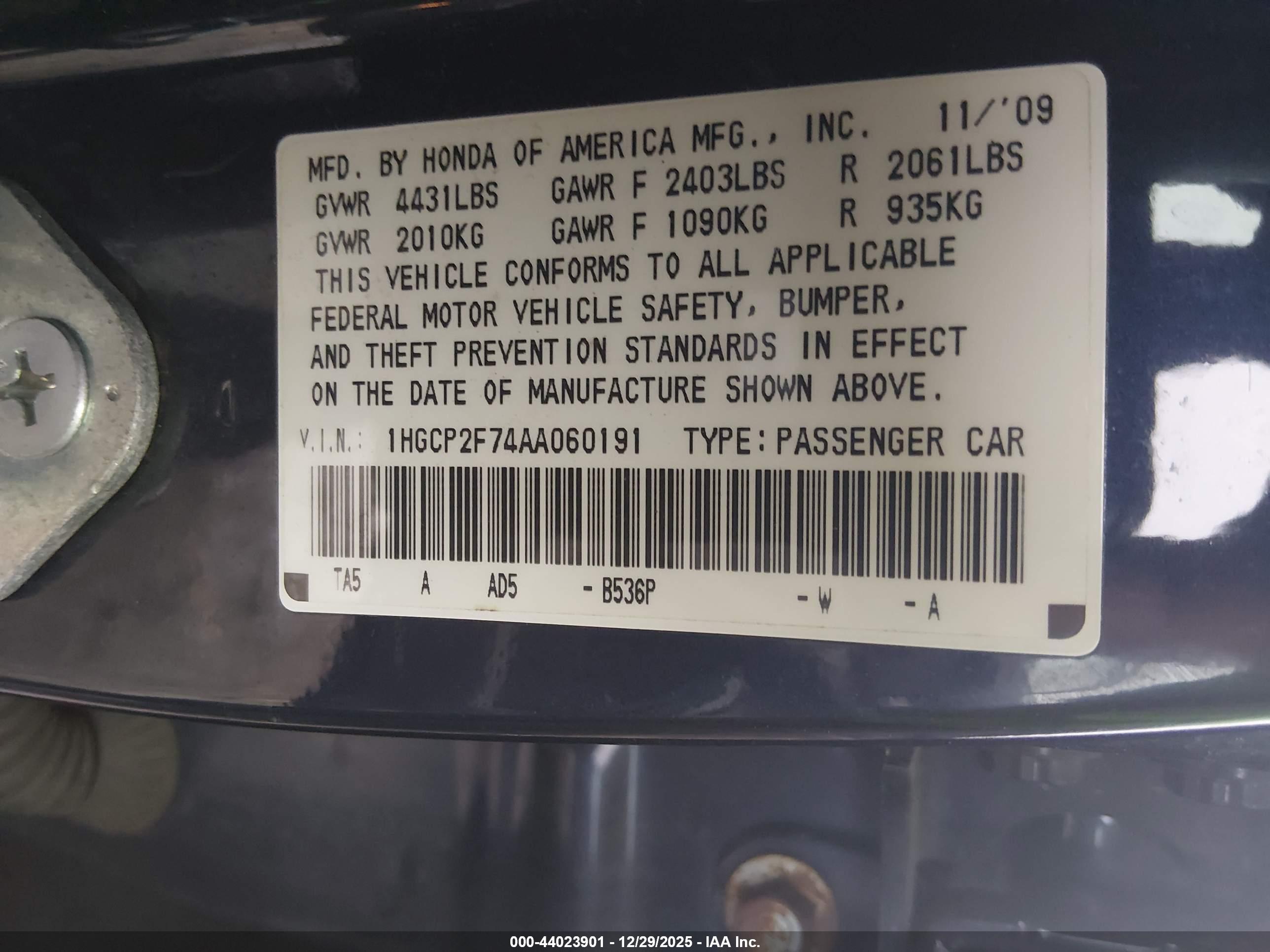 HONDA ACCORD image 9