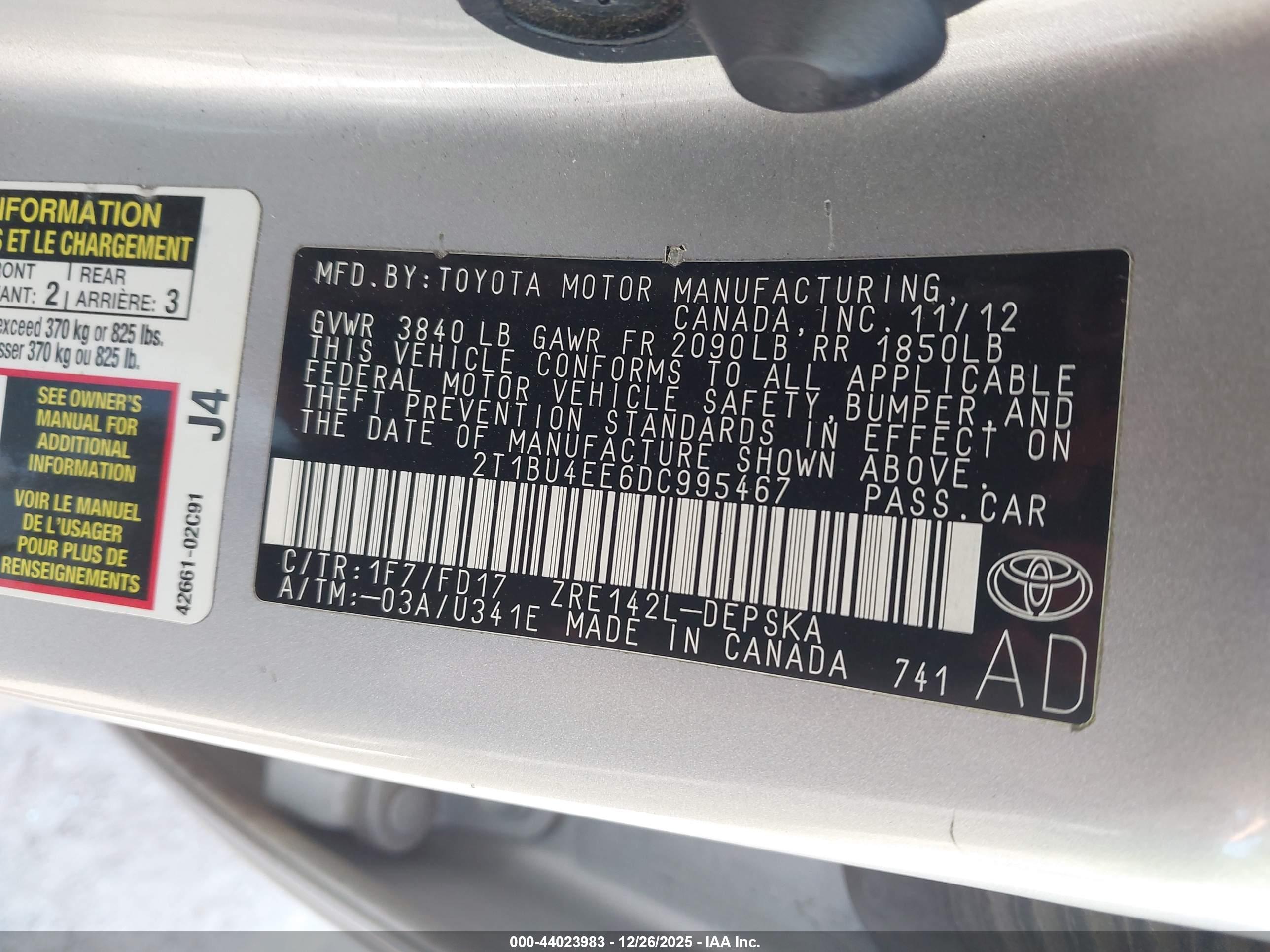 TOYOTA COROLLA image 9