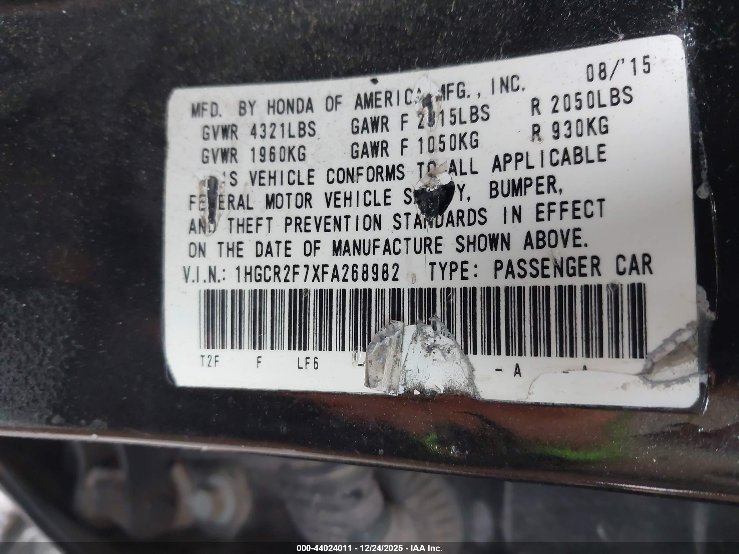 HONDA ACCORD image 9