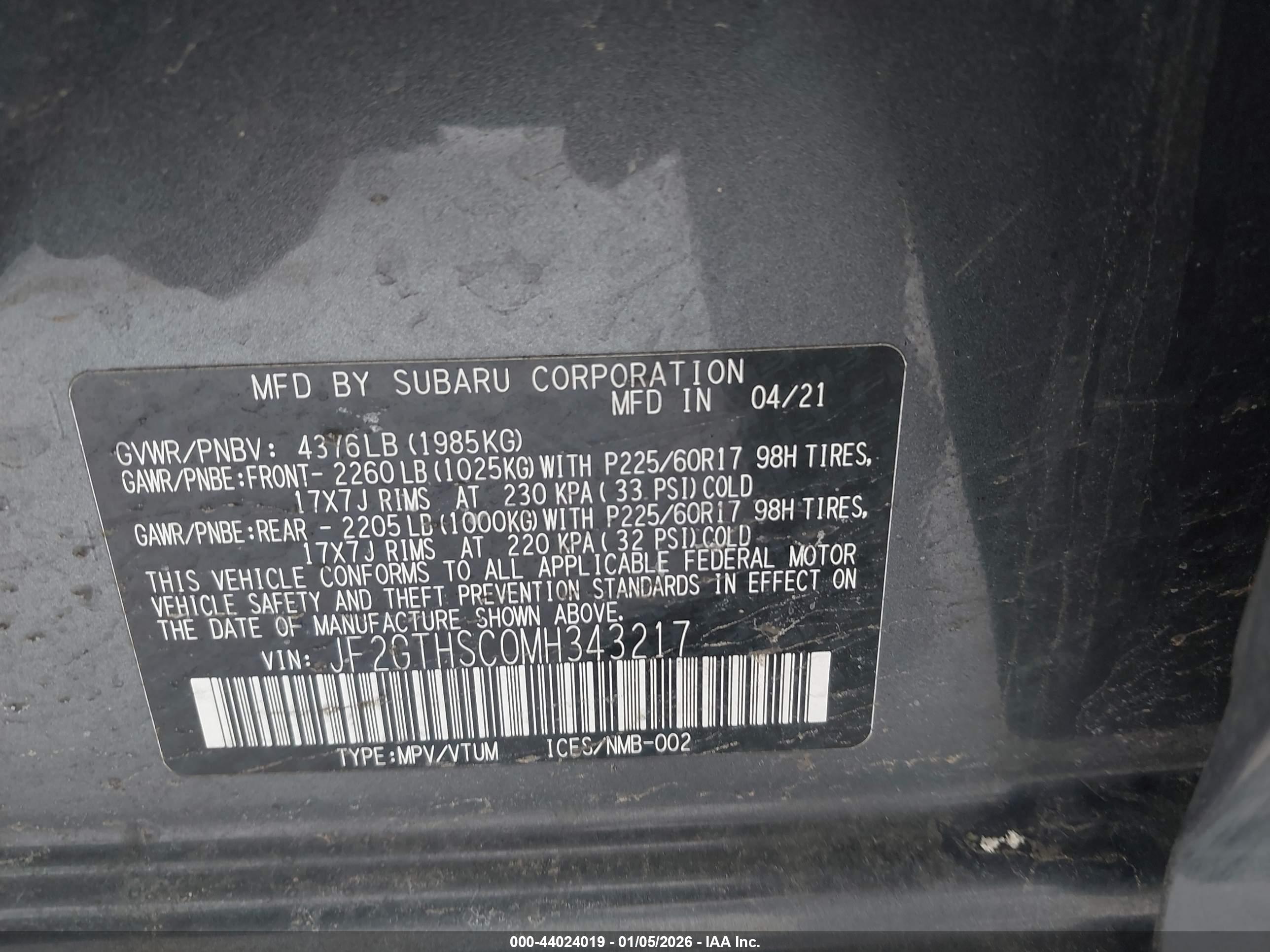 SUBARU CROSSTREK image 9