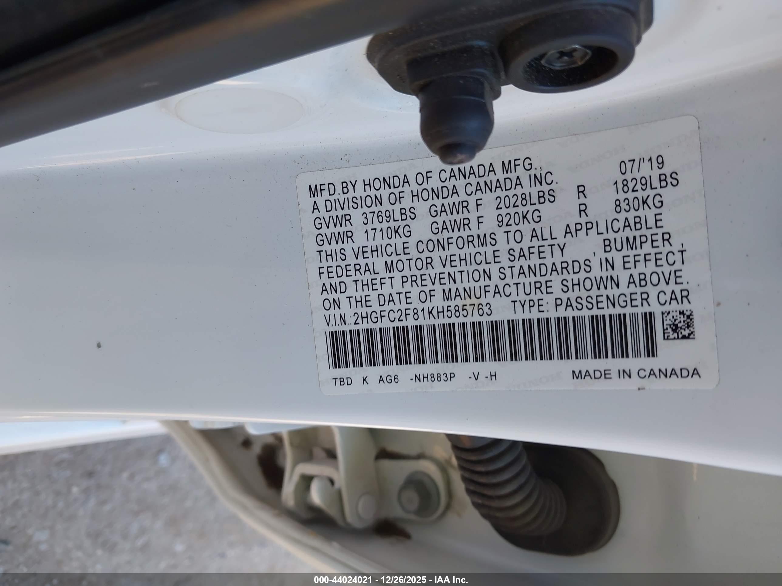 HONDA CIVIC image 9