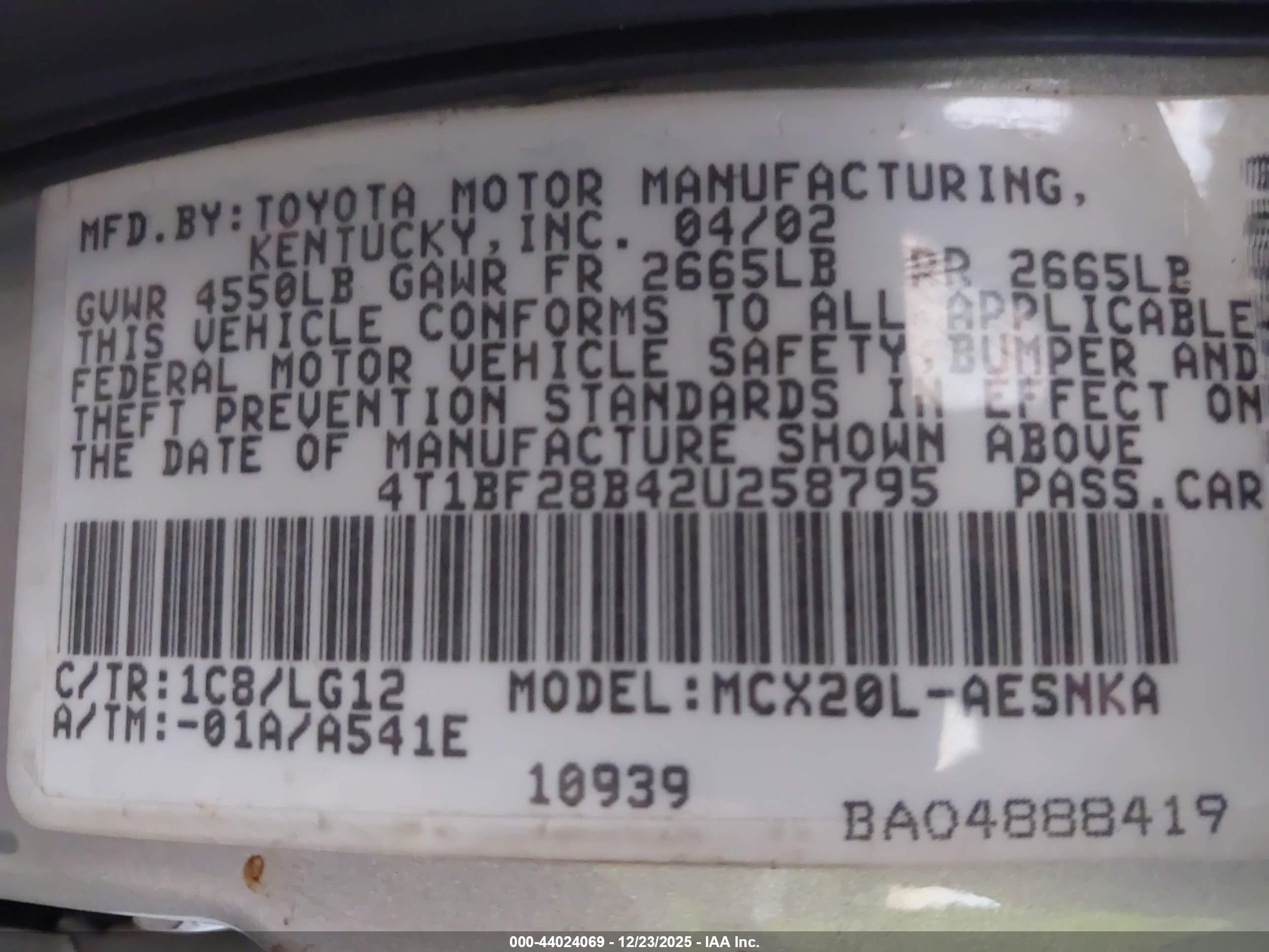 TOYOTA AVALON image 9