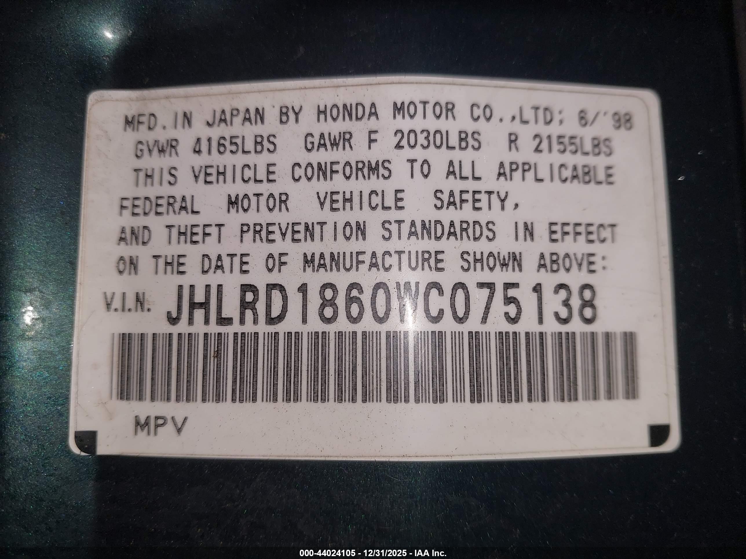 HONDA CR-V image 9