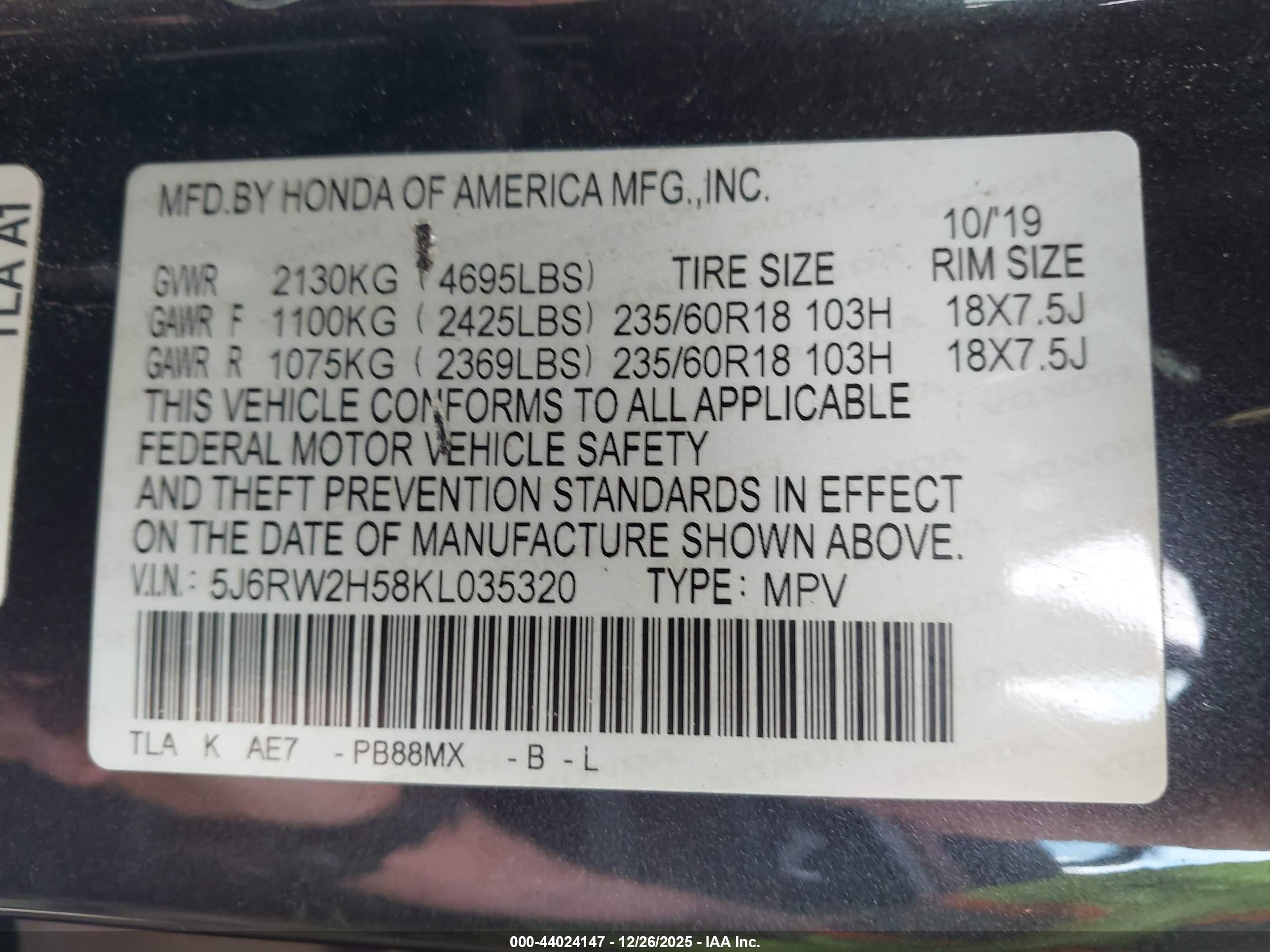 HONDA CR-V image 9