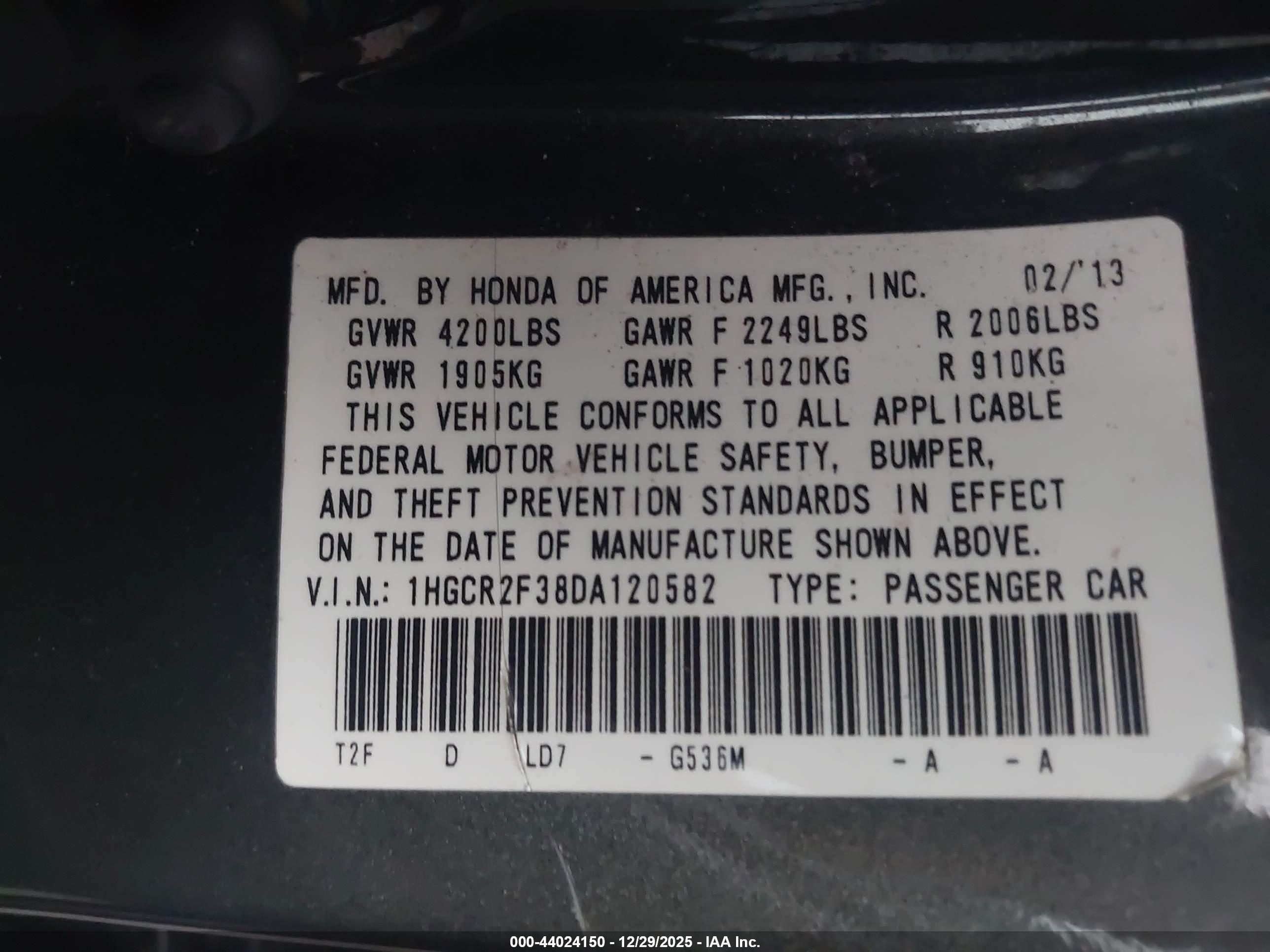 HONDA ACCORD image 9