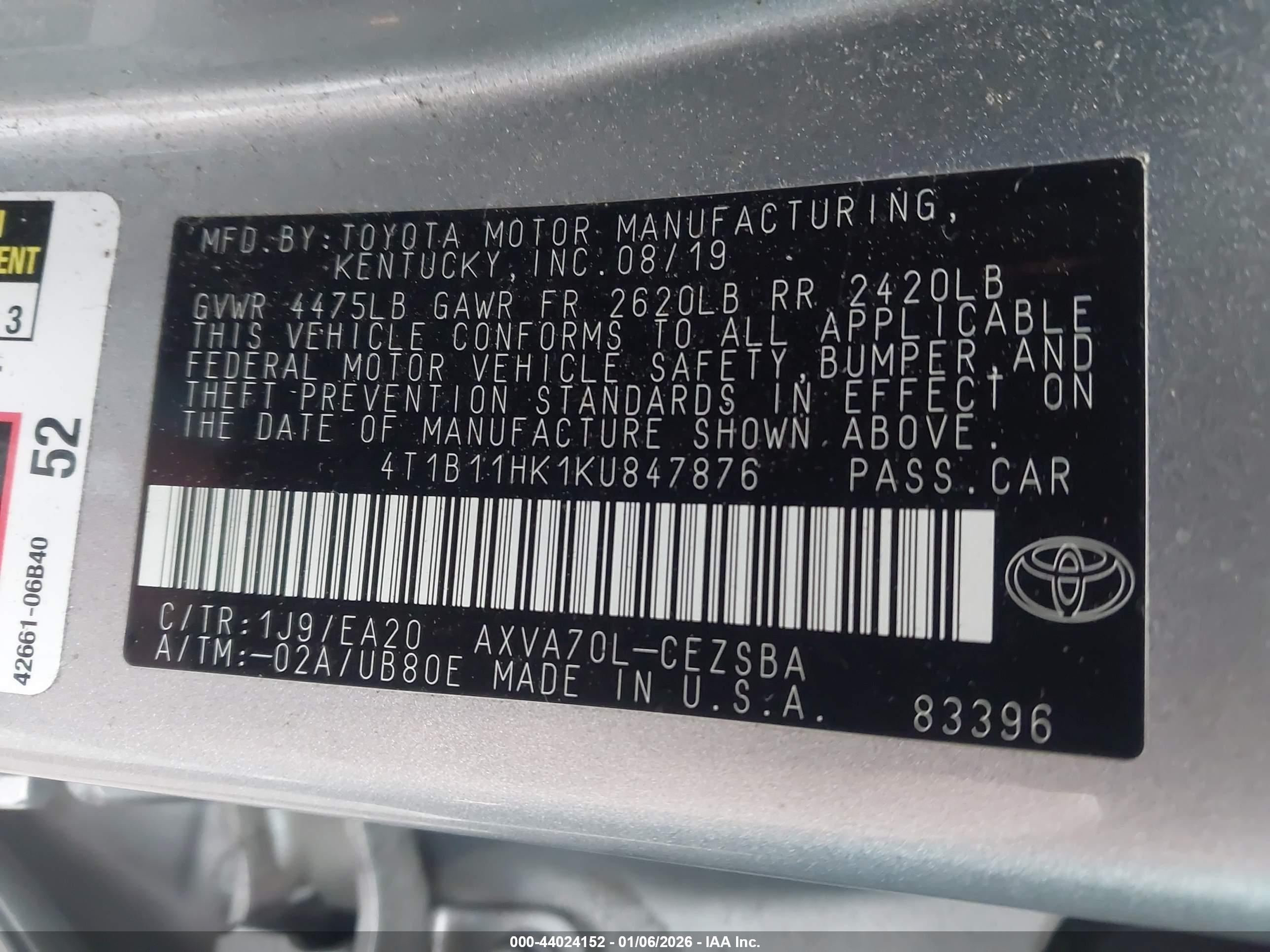 TOYOTA CAMRY image 9