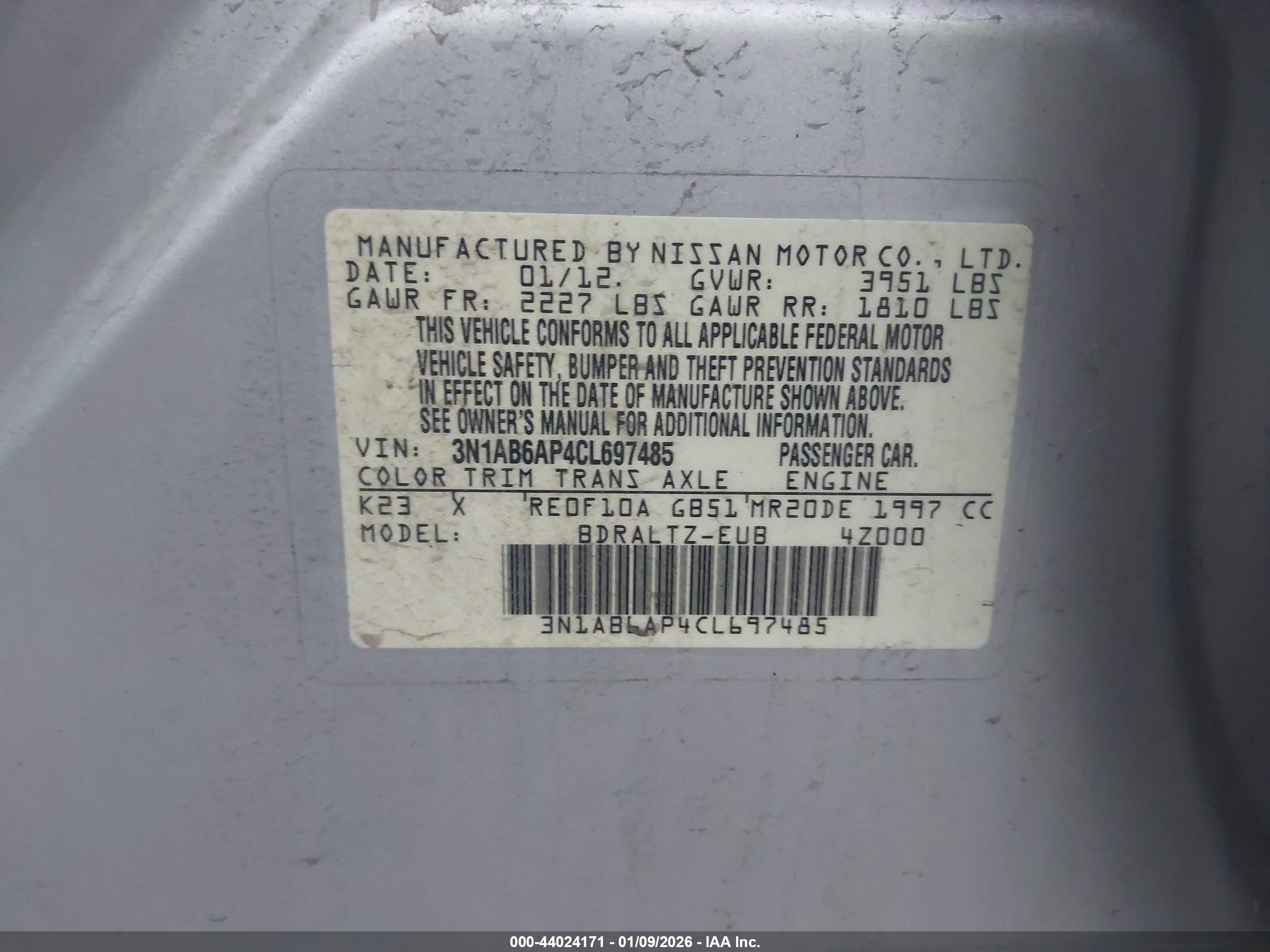 NISSAN SENTRA image 9