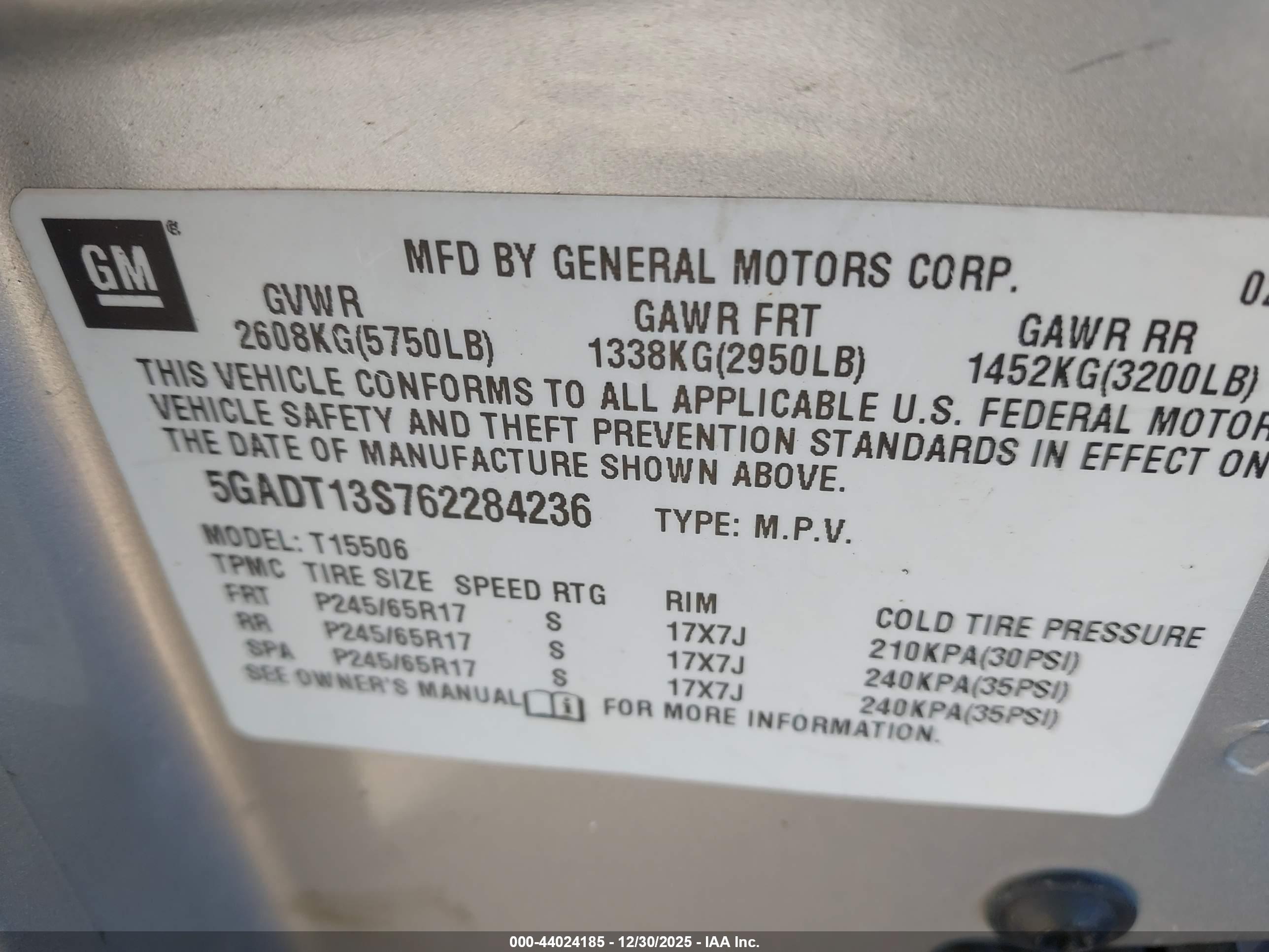 BUICK RAINIER image 9
