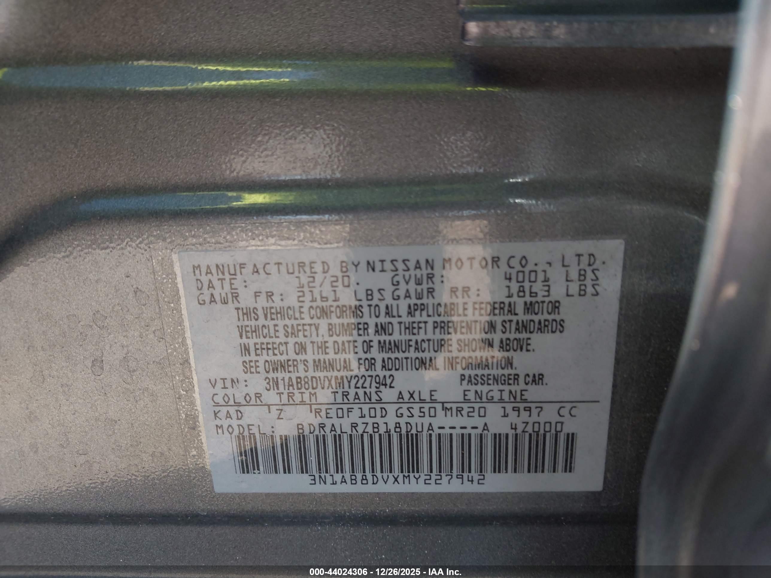 NISSAN SENTRA image 9