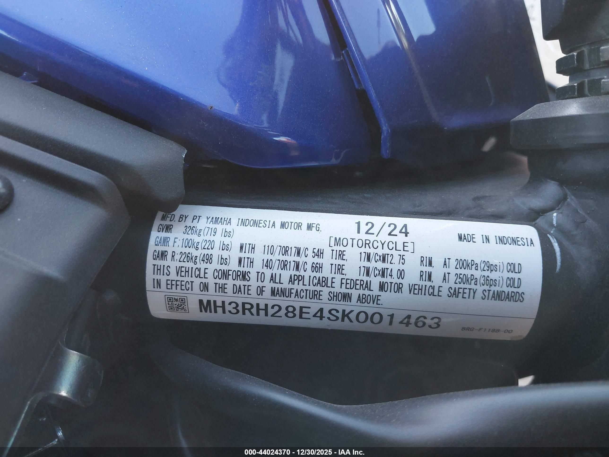 YAMAHA MTN320 image 10