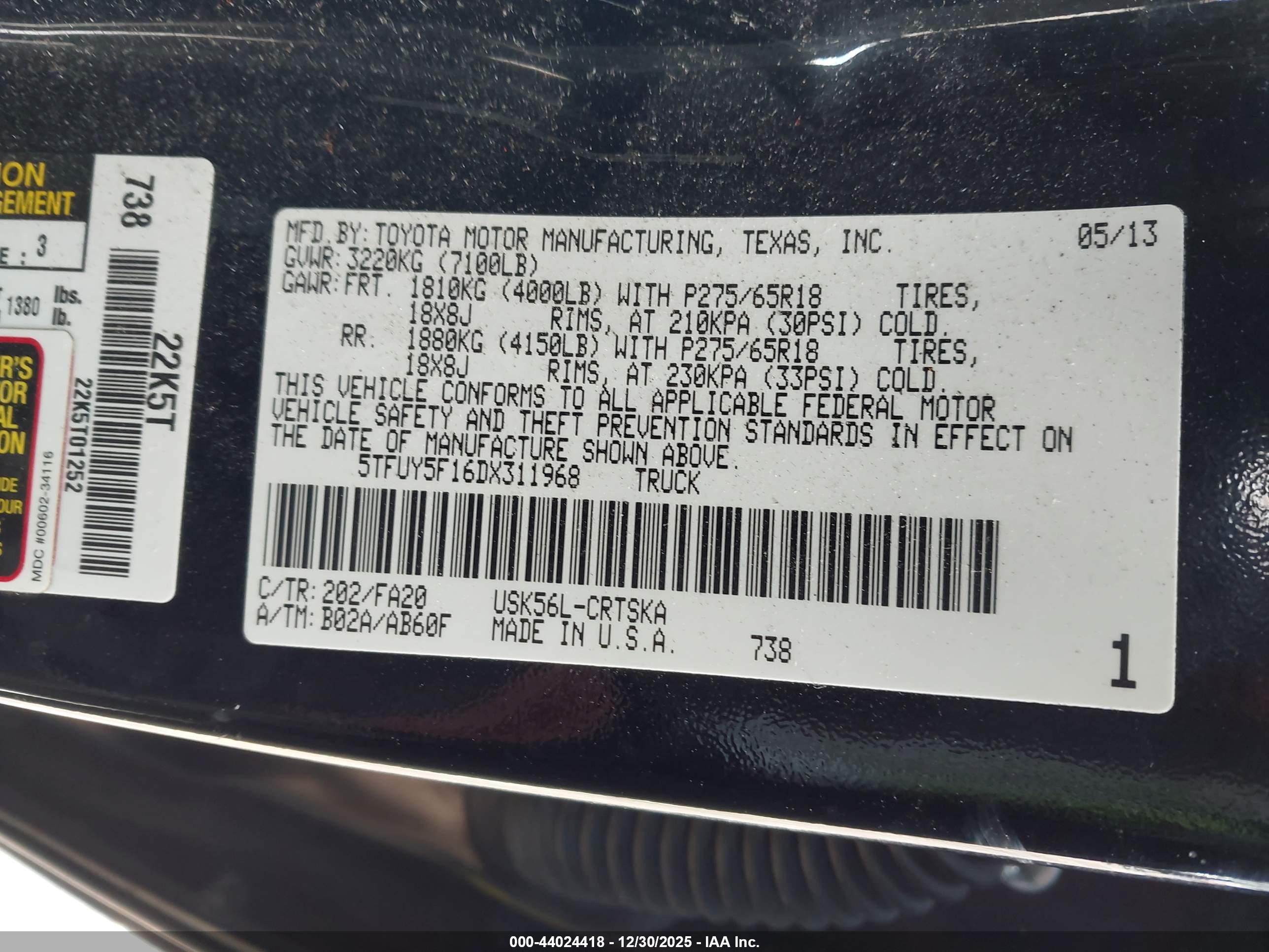 TOYOTA TUNDRA image 9