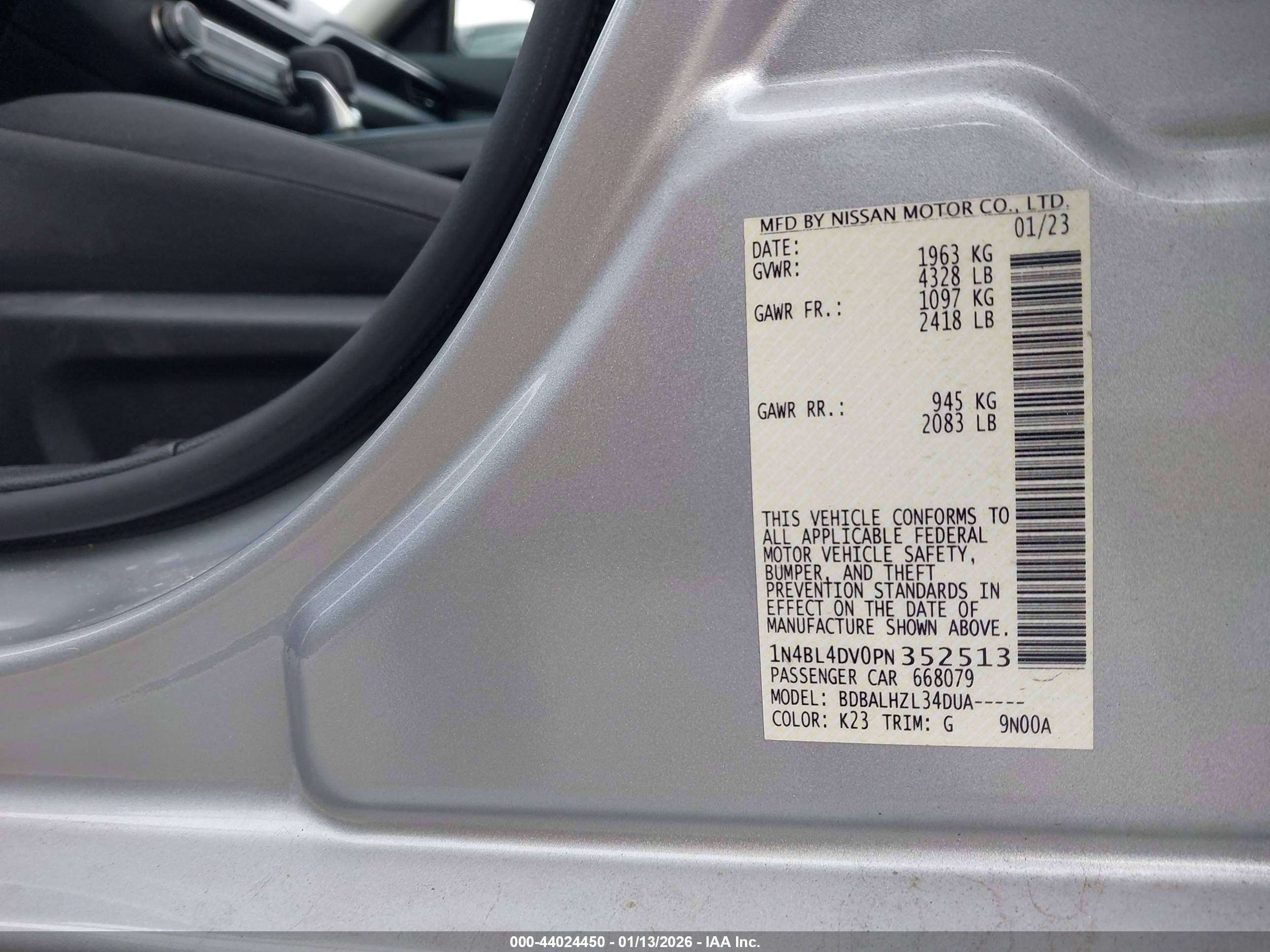 NISSAN ALTIMA image 9
