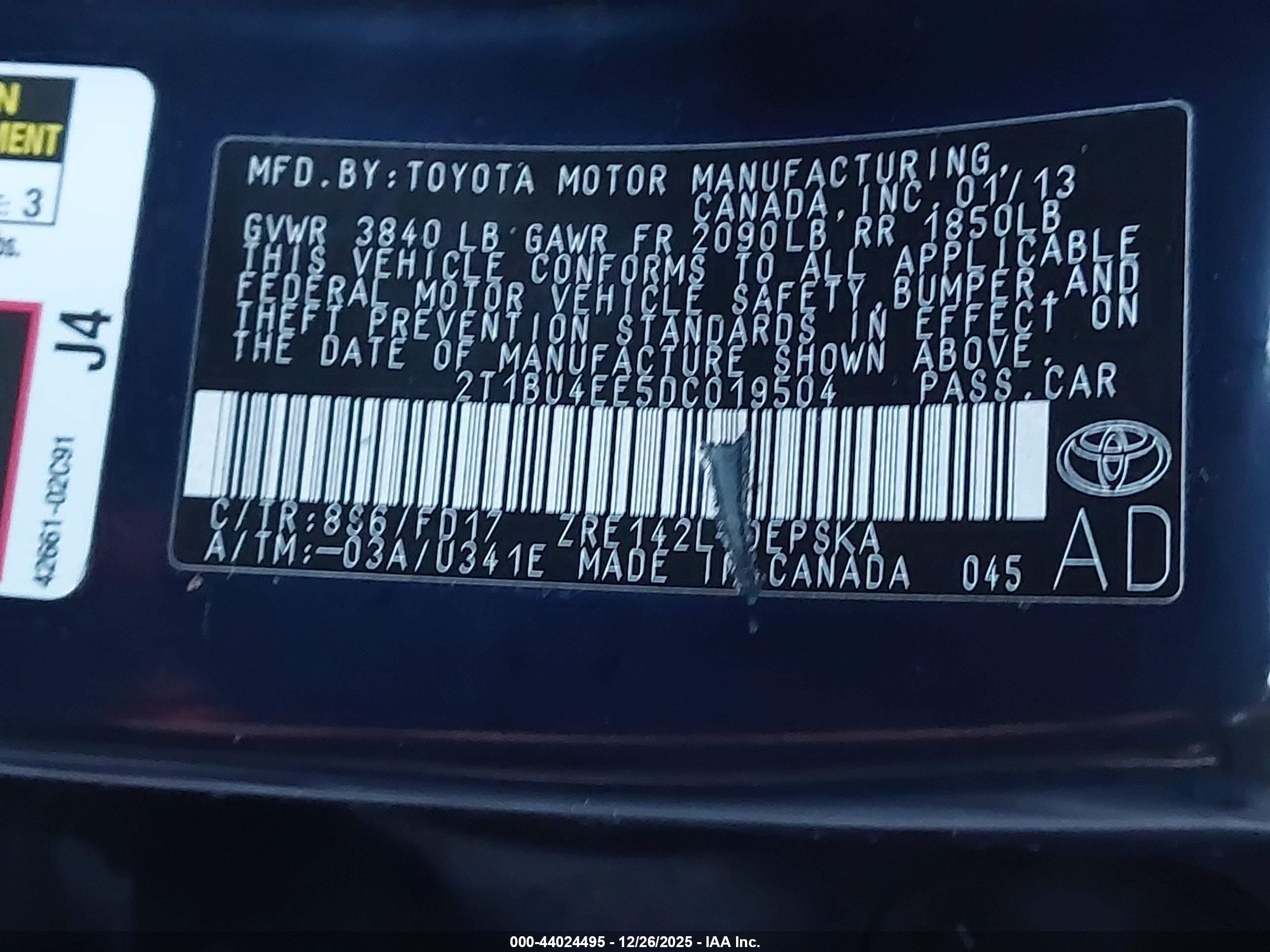 TOYOTA COROLLA image 9