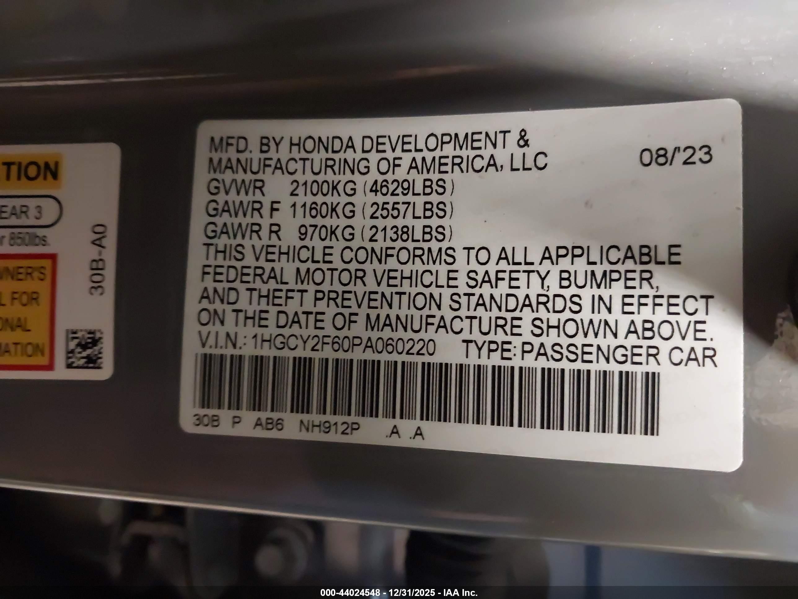 HONDA ACCORD image 9
