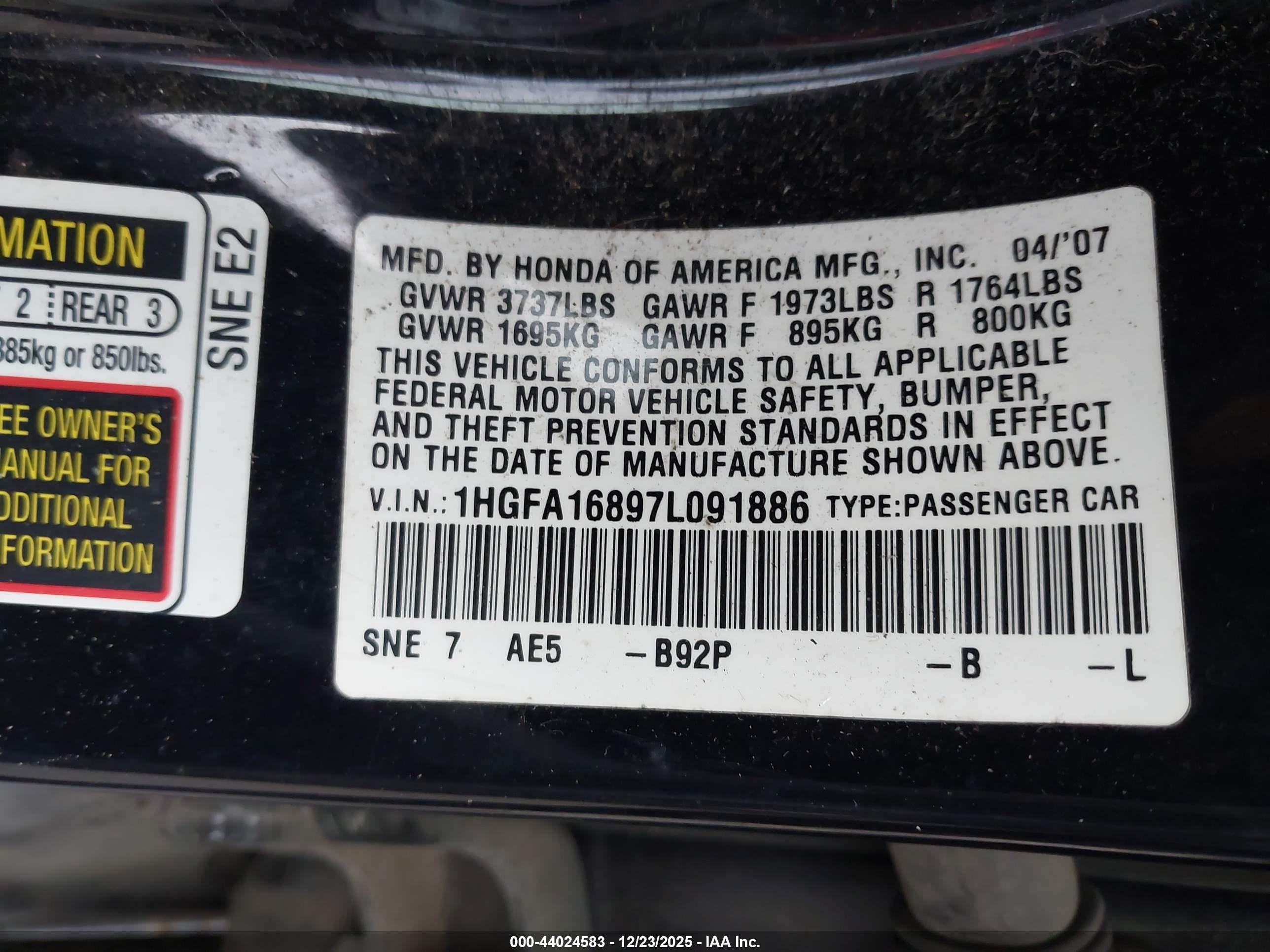 HONDA CIVIC image 9