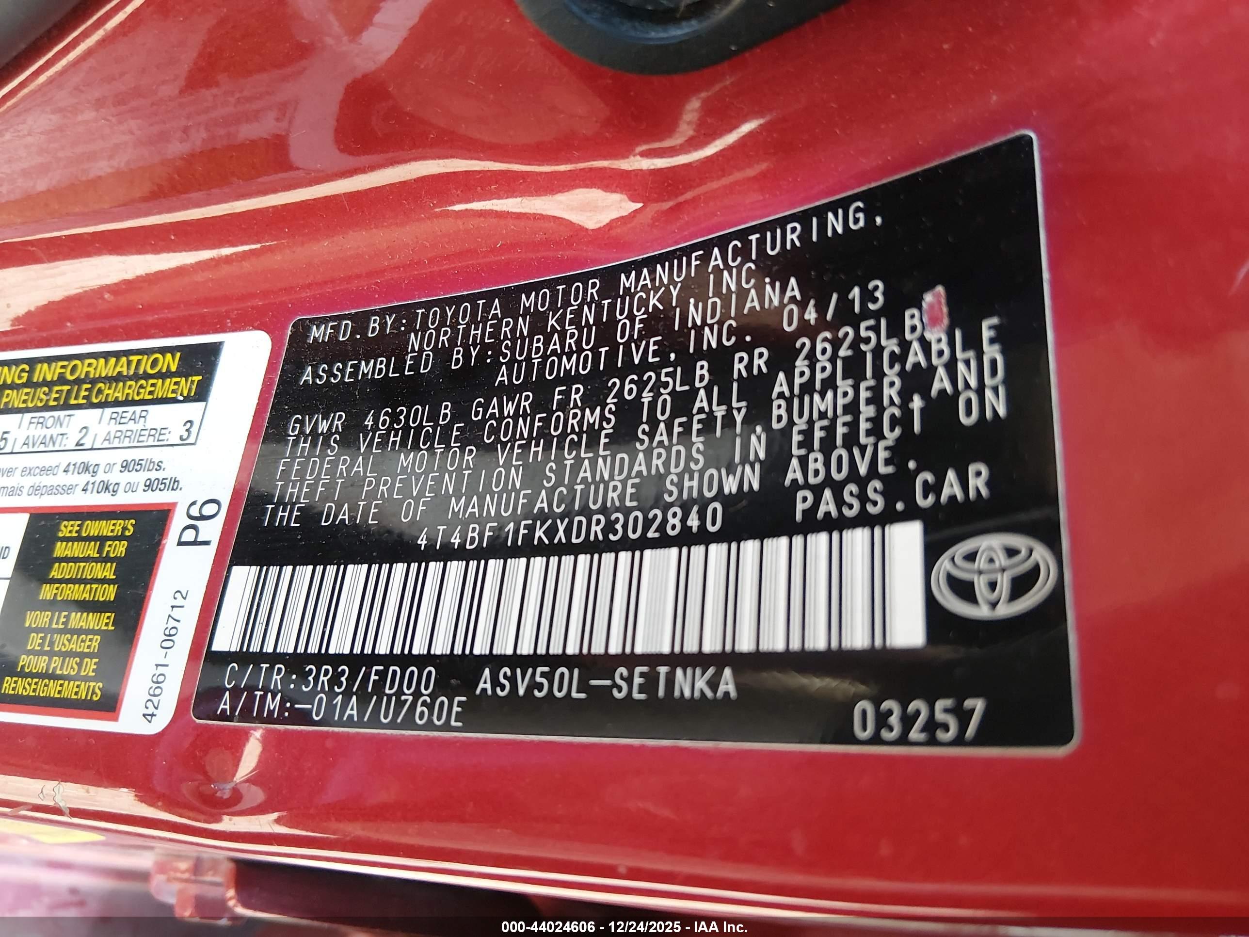 TOYOTA CAMRY image 9
