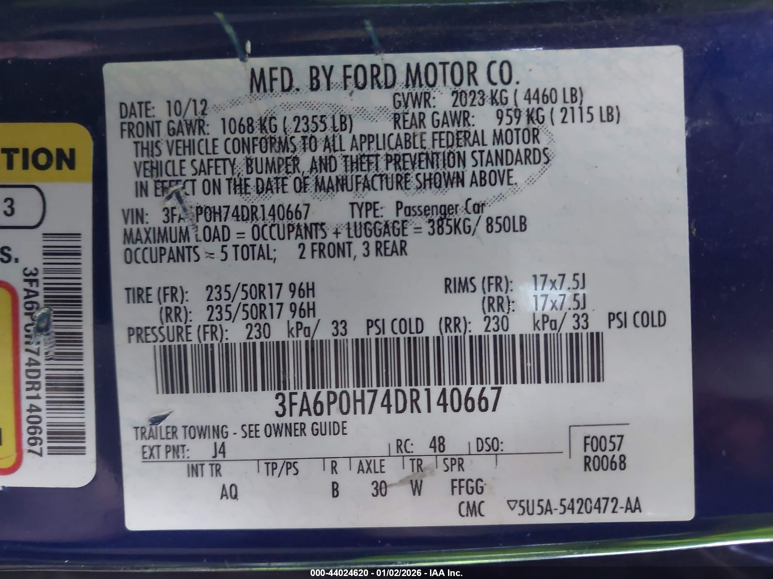 FORD FUSION image 9