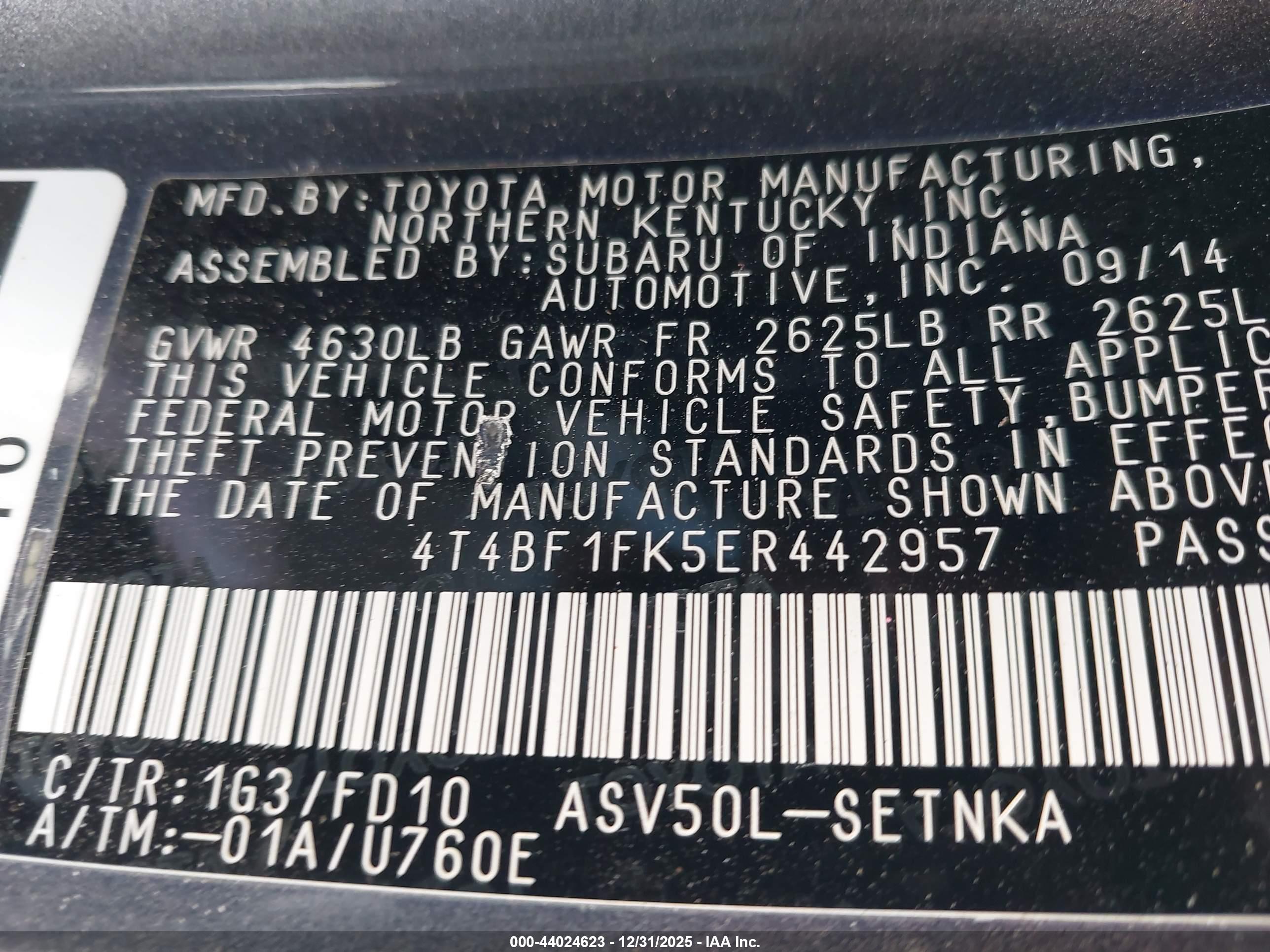 TOYOTA CAMRY image 9