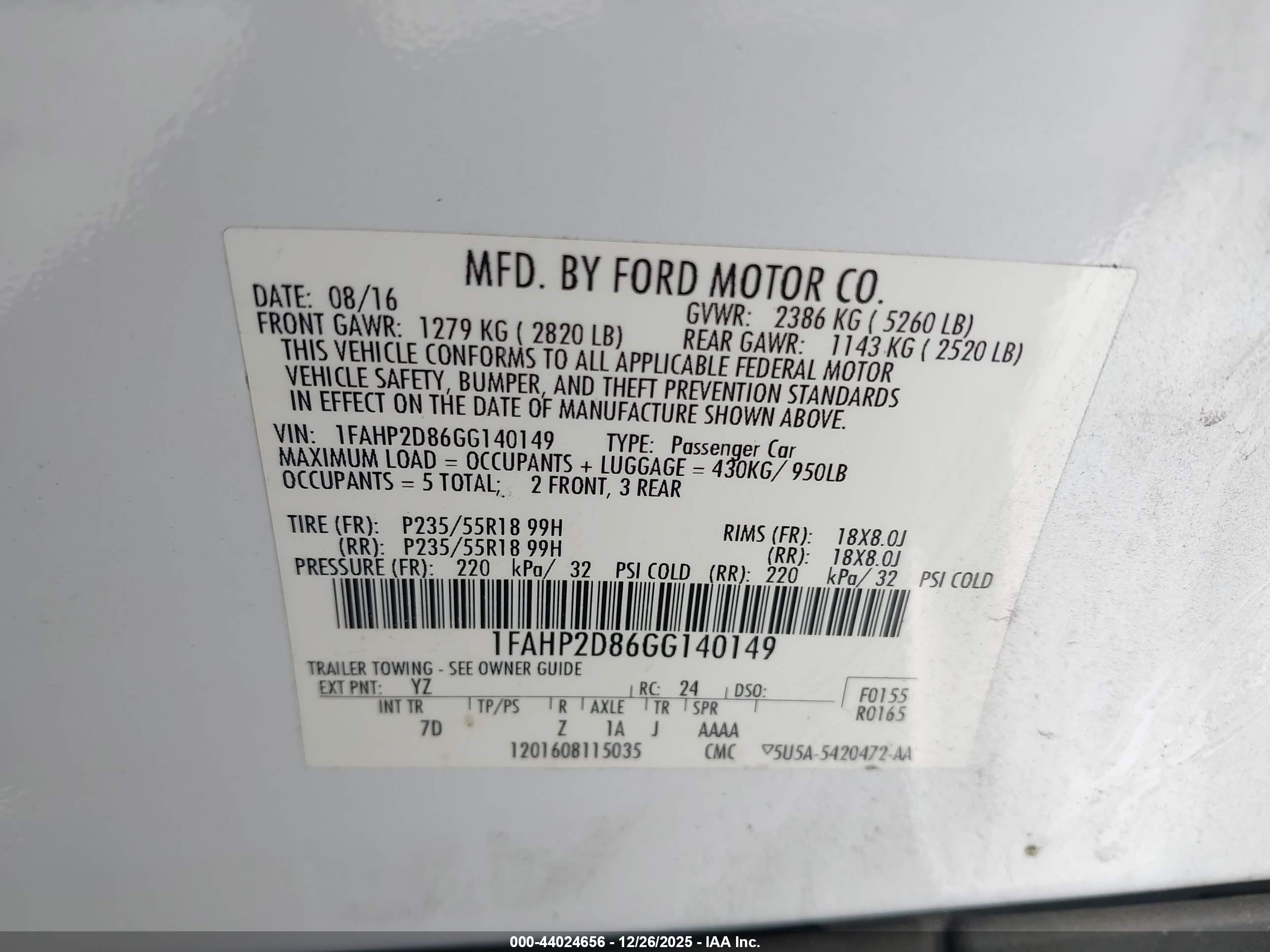 FORD TAURUS image 9