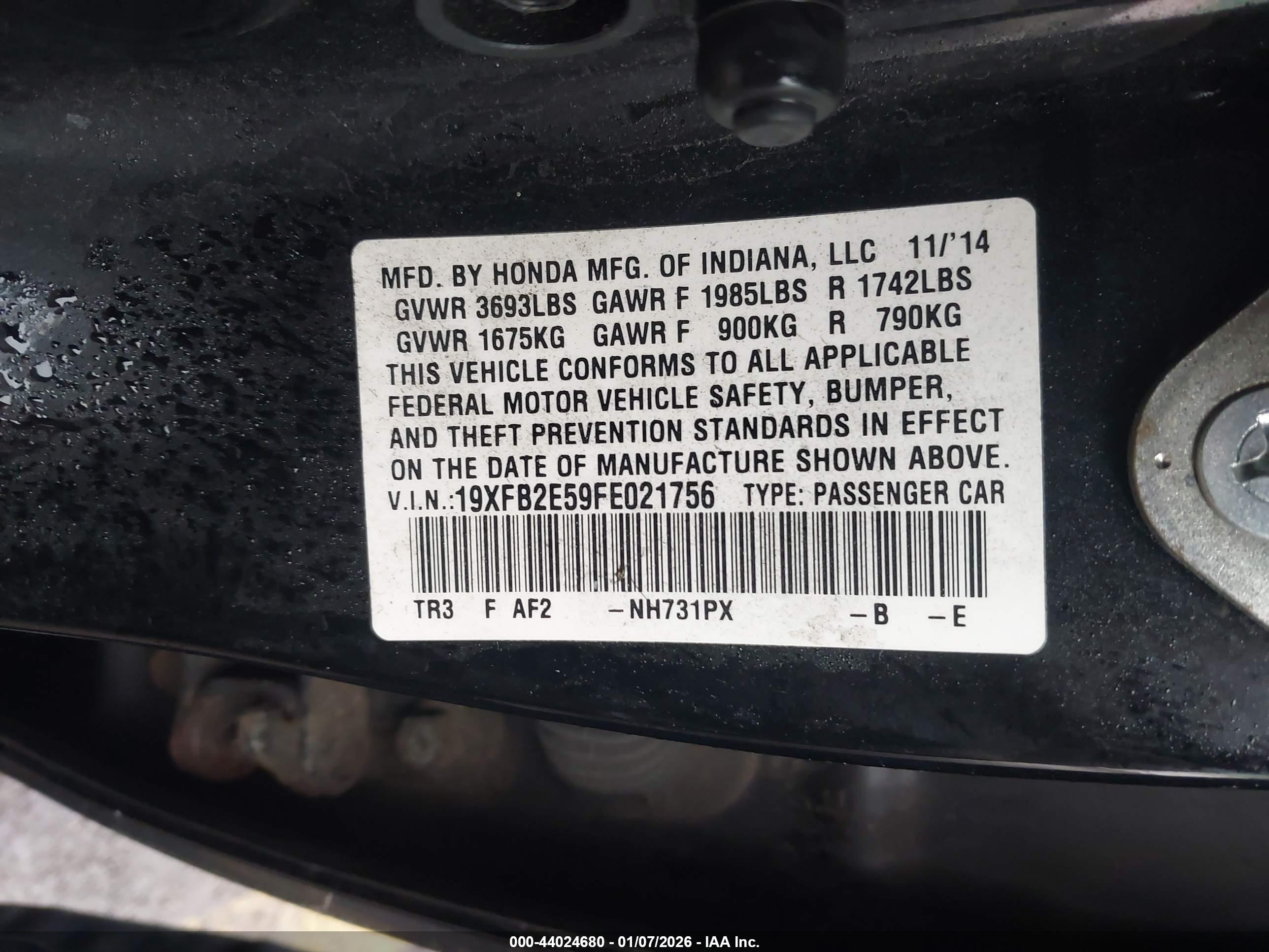 HONDA CIVIC image 9