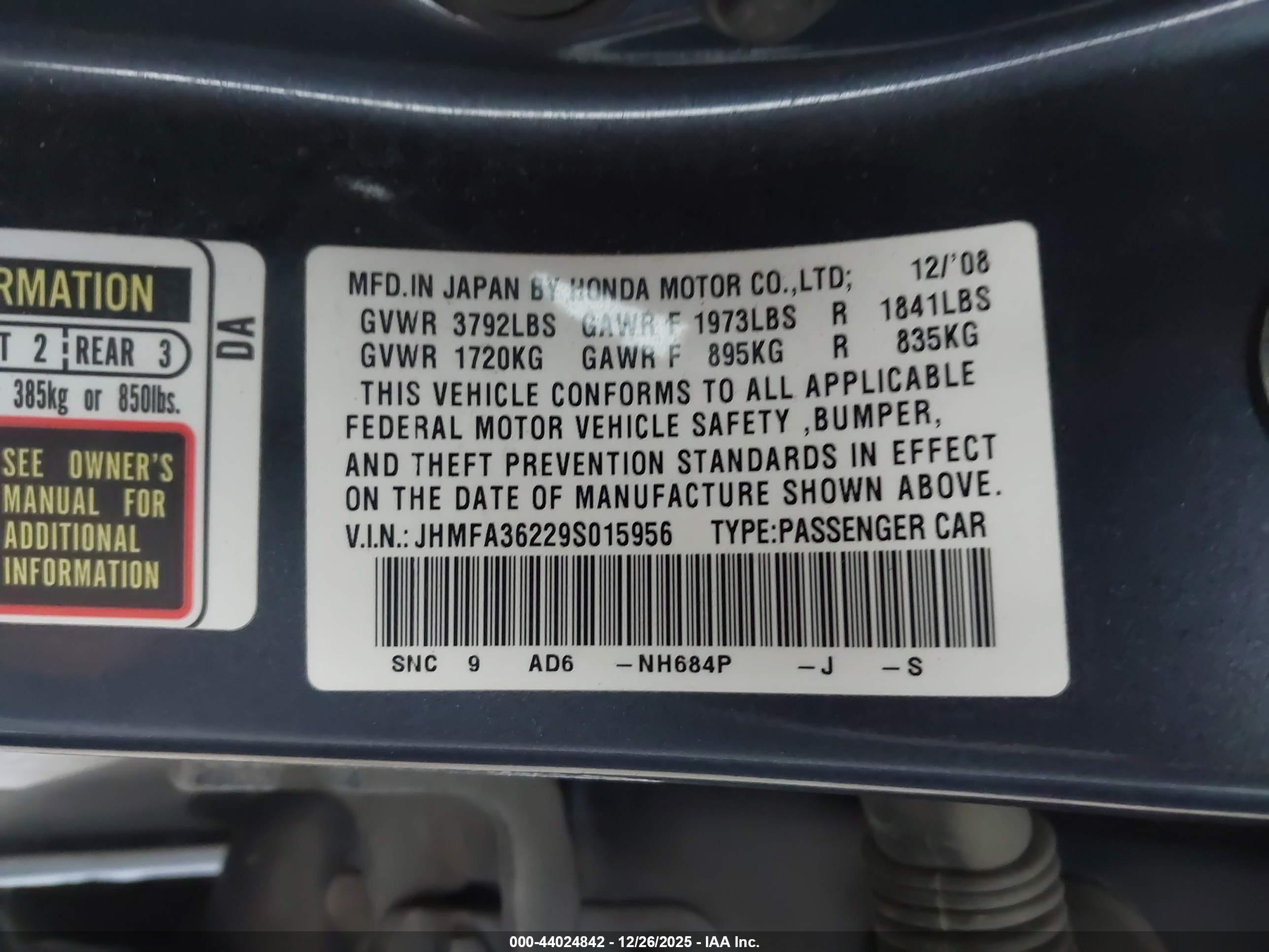 HONDA CIVIC image 9