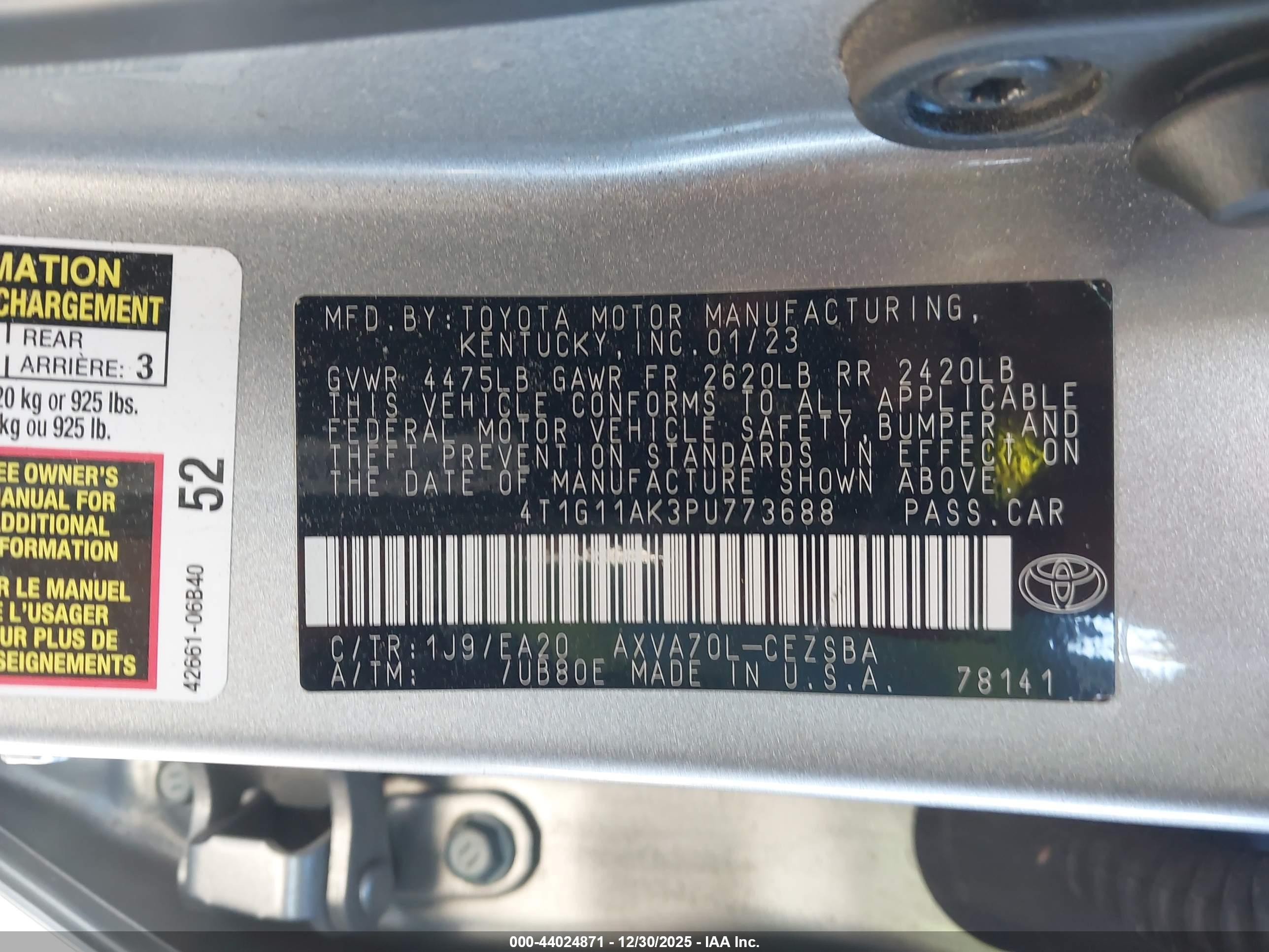 TOYOTA CAMRY image 9