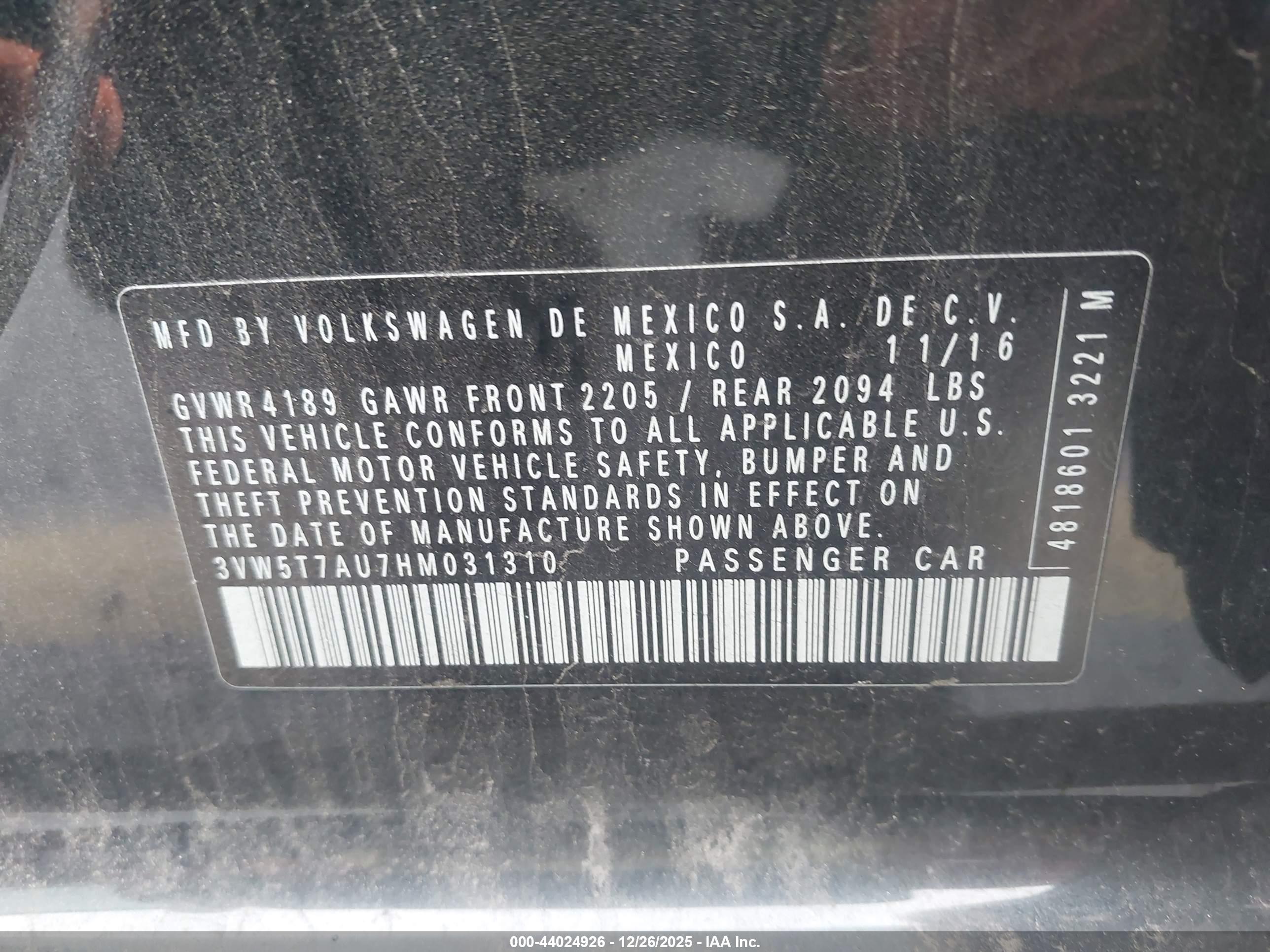 VOLKSWAGEN GOLF image 9