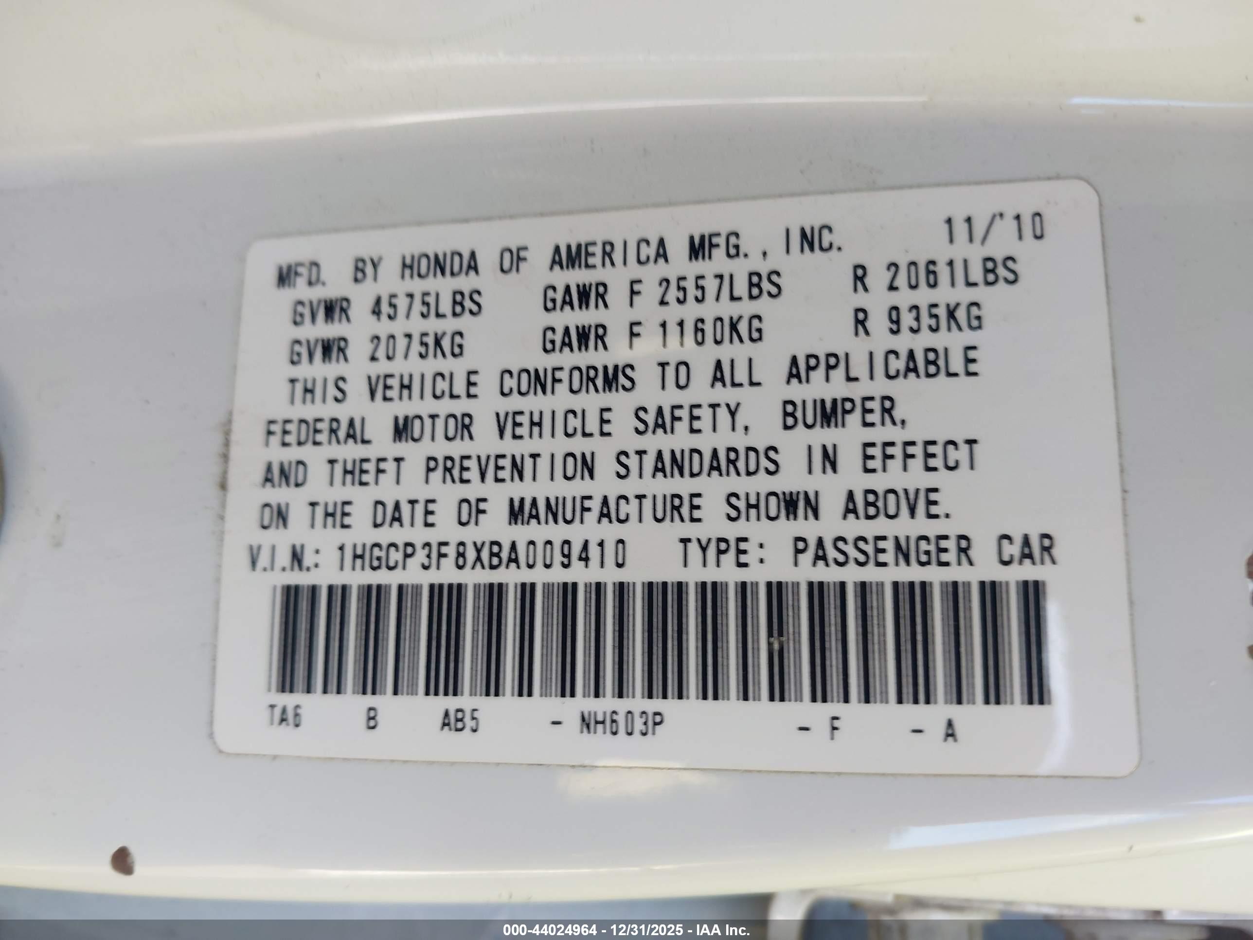 HONDA ACCORD image 9