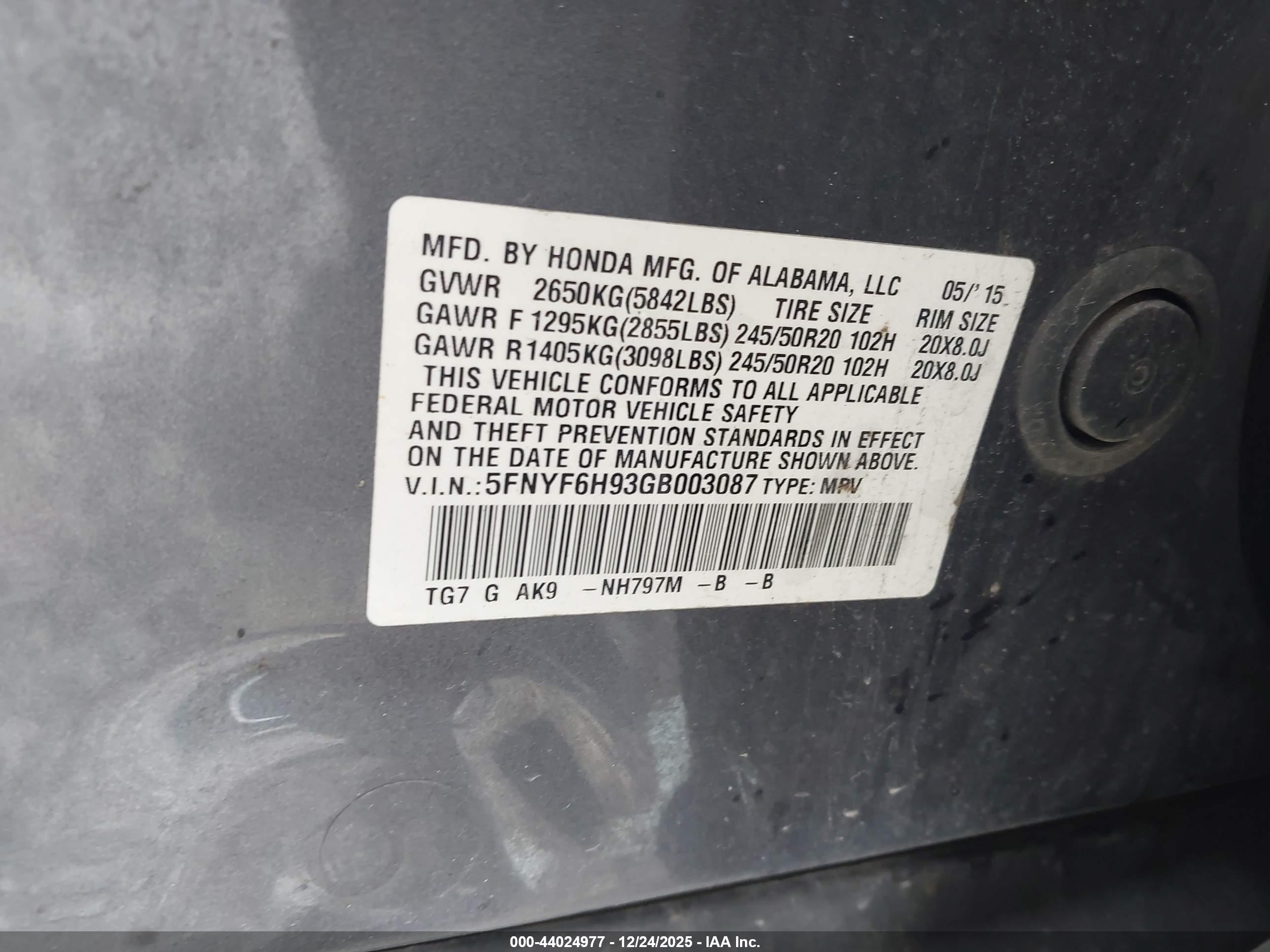 HONDA PILOT image 9