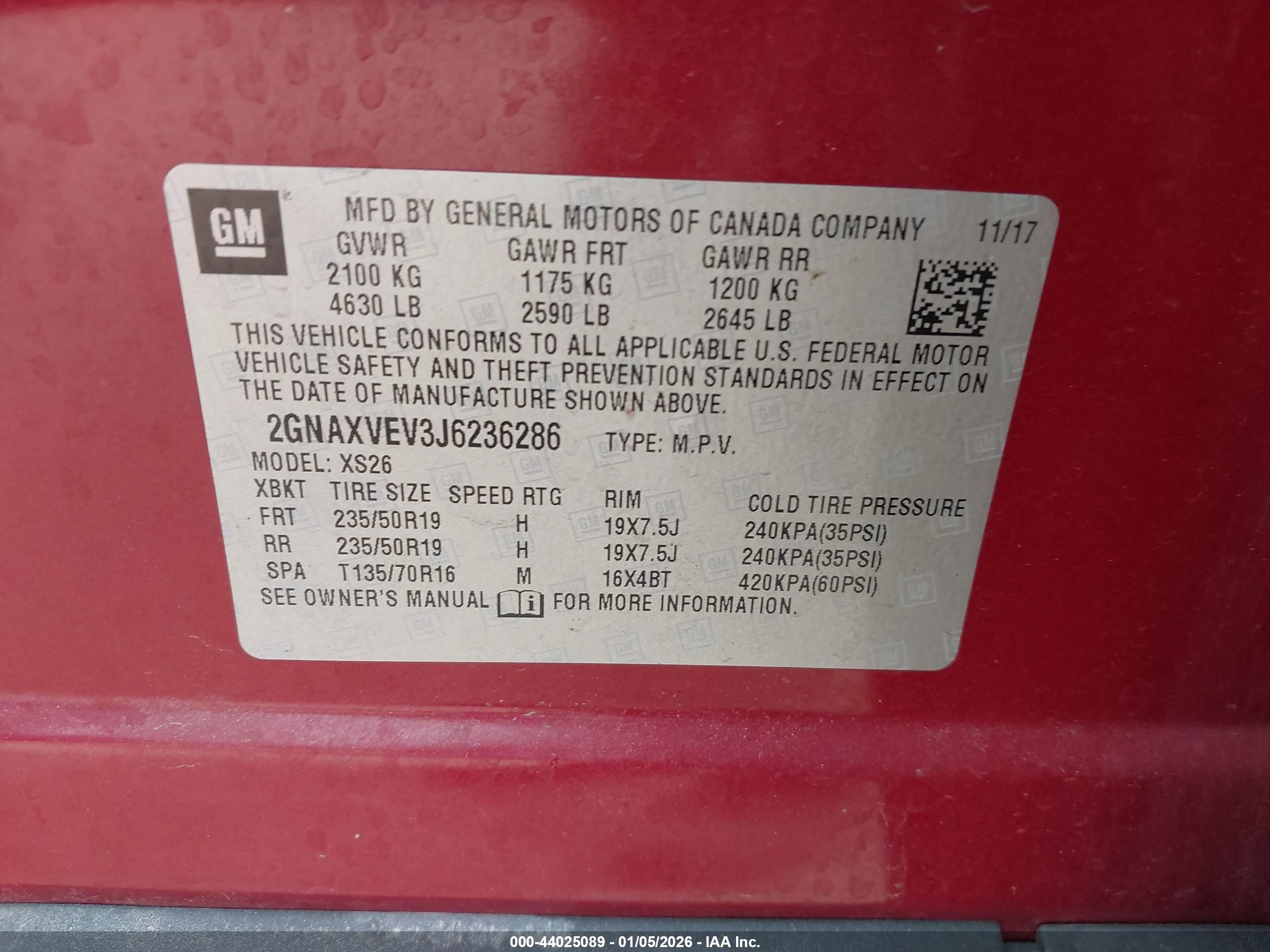 CHEVROLET EQUINOX image 9