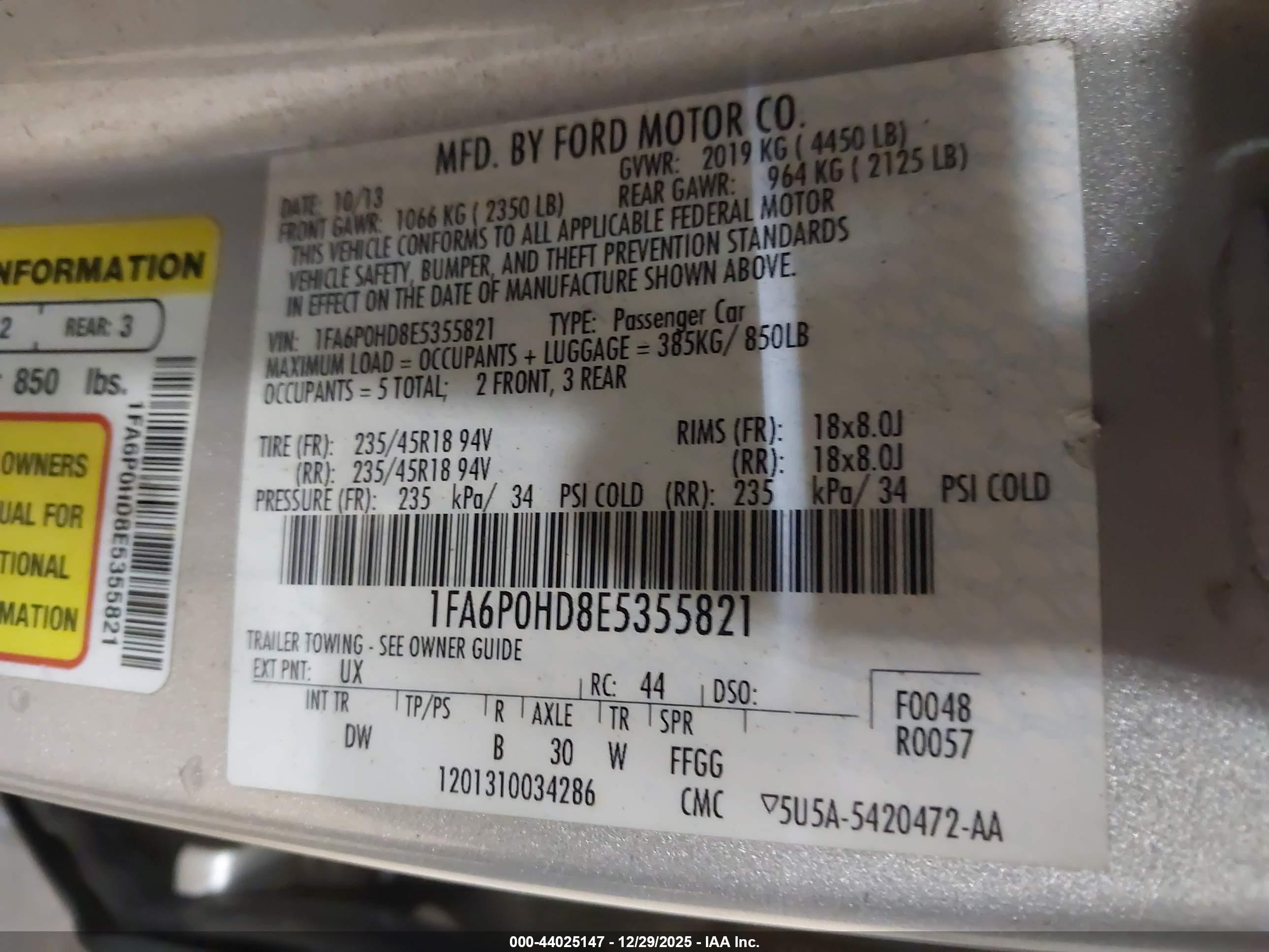 FORD FUSION image 9