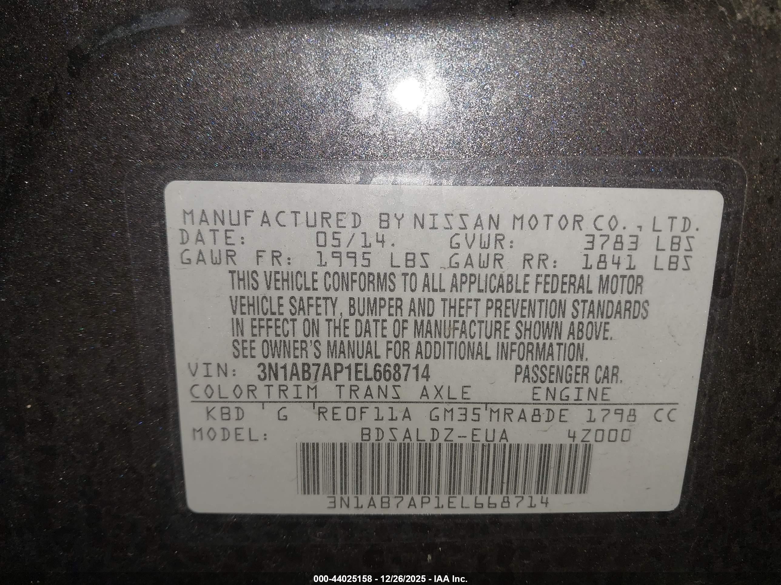 NISSAN SENTRA image 9