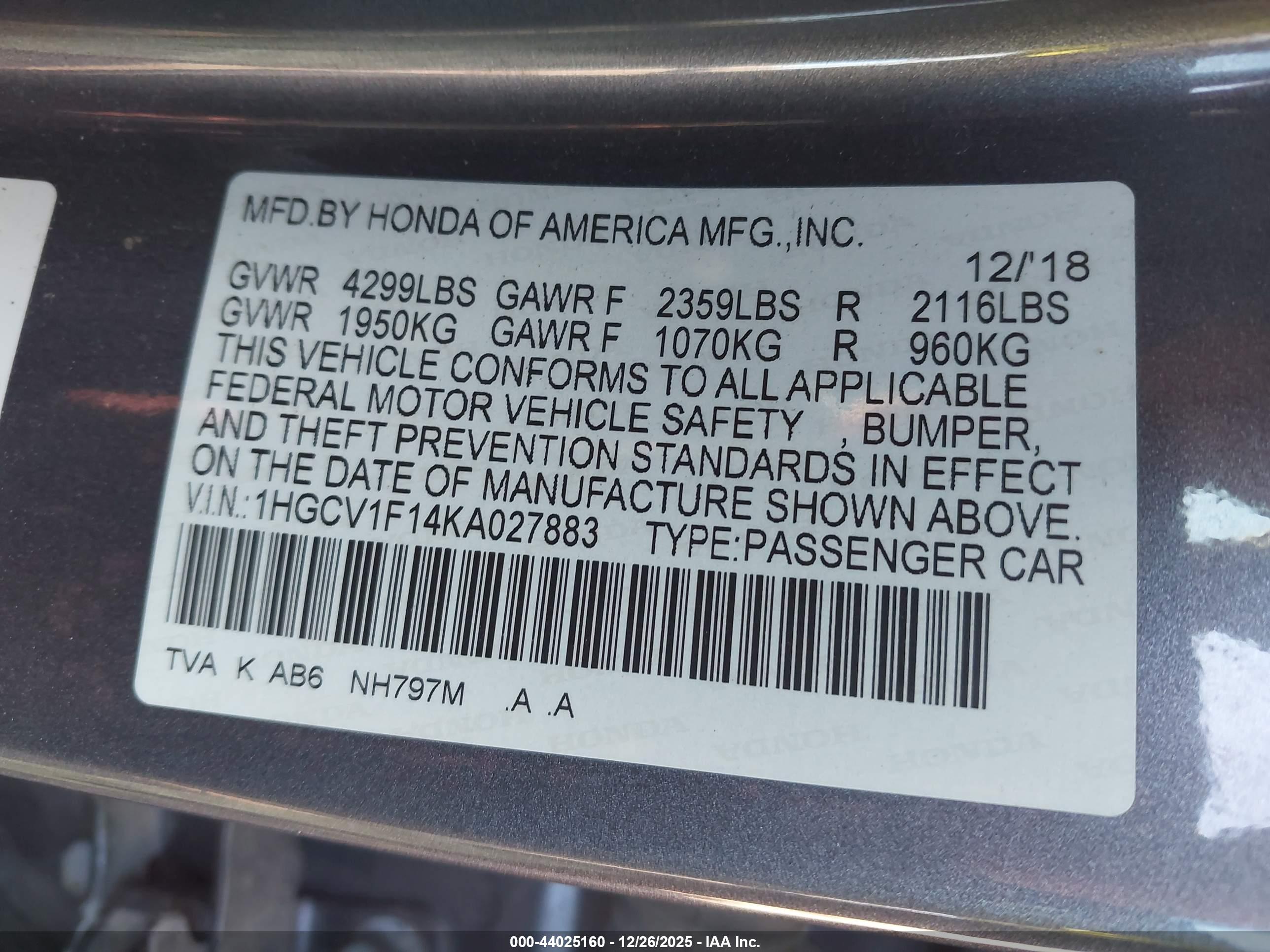 HONDA ACCORD image 9