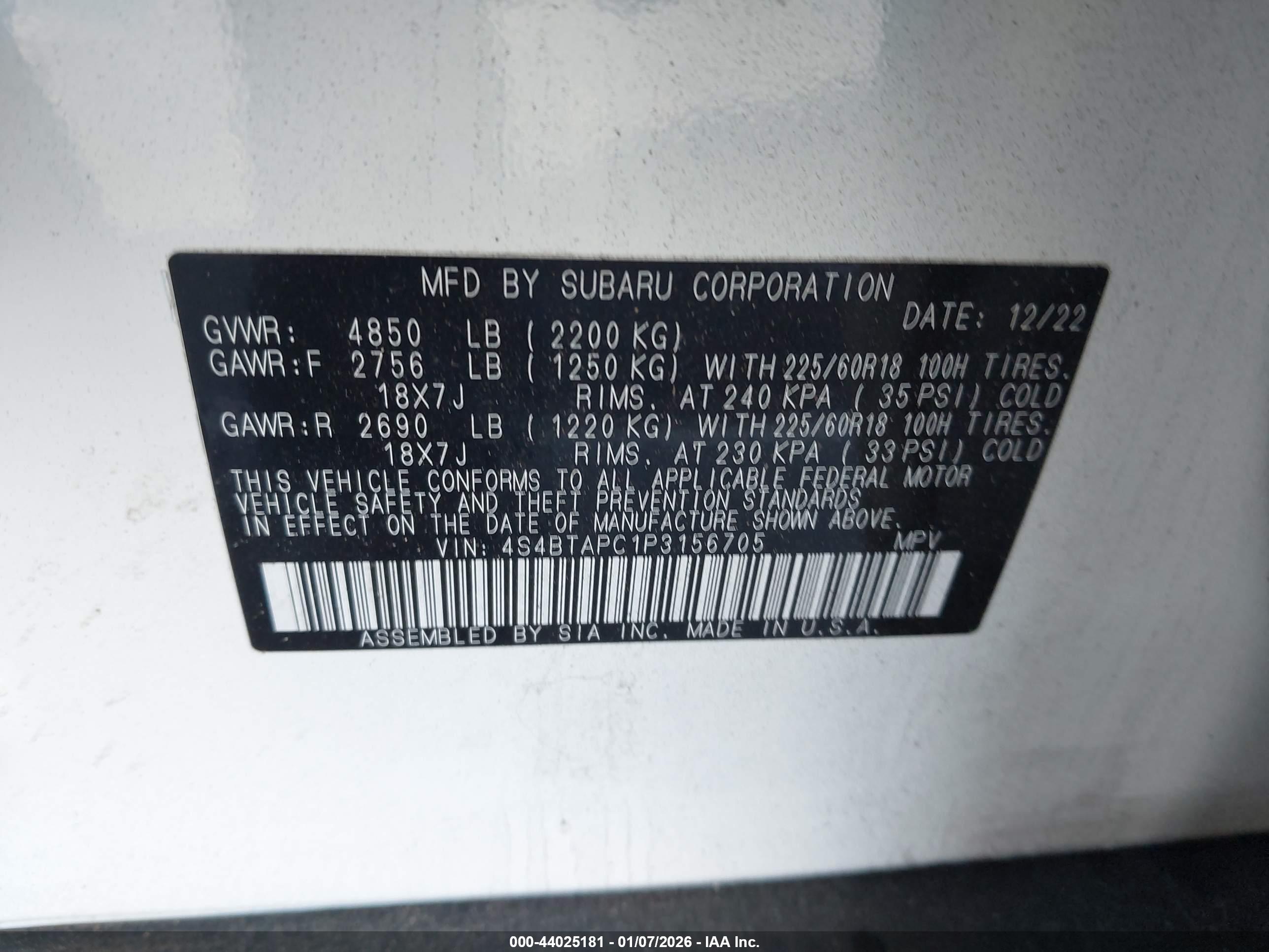 SUBARU OUTBACK image 9