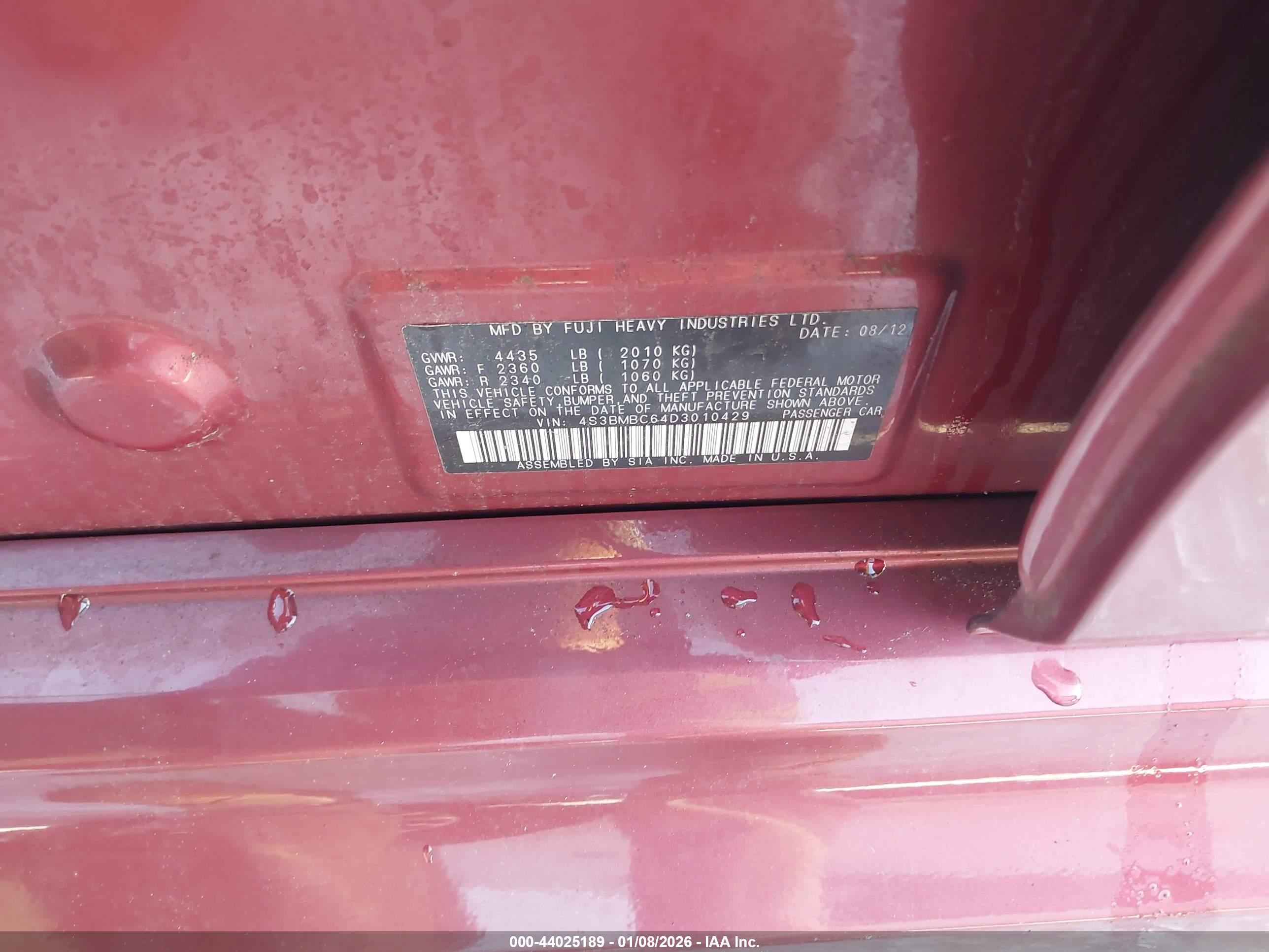 SUBARU LEGACY image 9