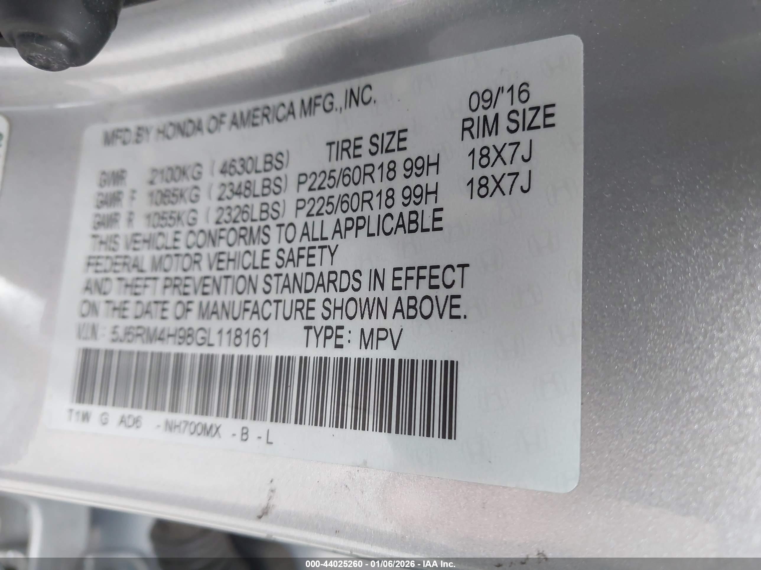 HONDA CR-V image 9